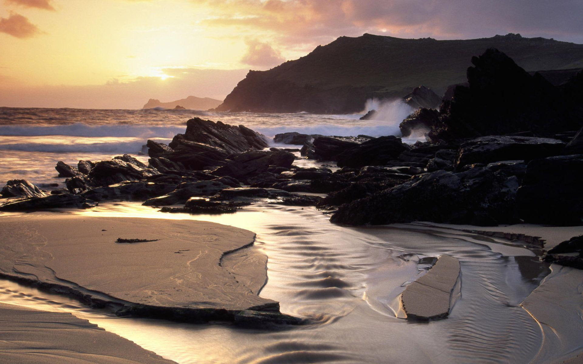 Dingle Peninsula, body of water, beaches, 1920x1200, ireland