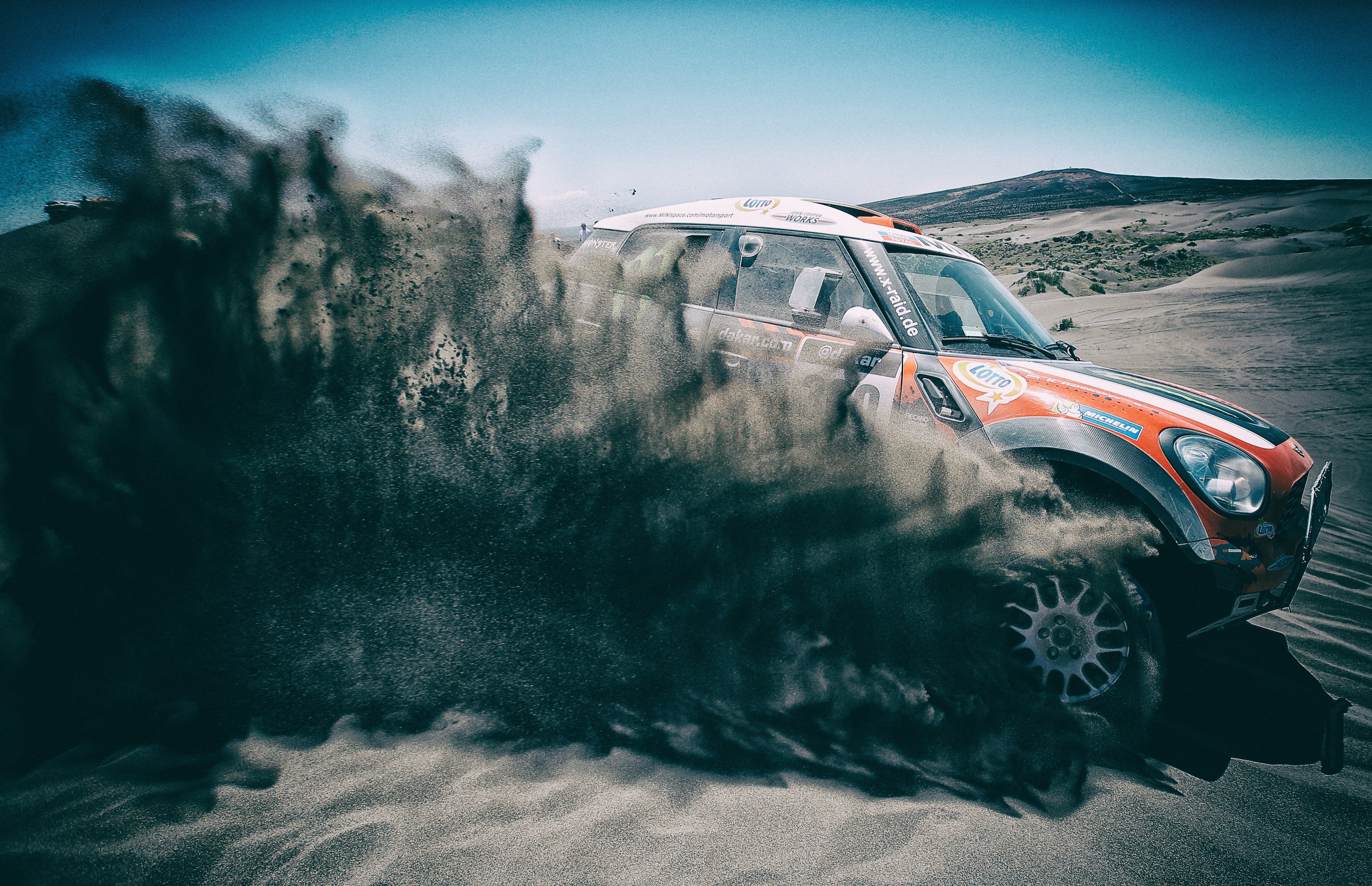 Sand, Auto, Mini, Sport, Machine, Race, Mini Cooper, Dakar