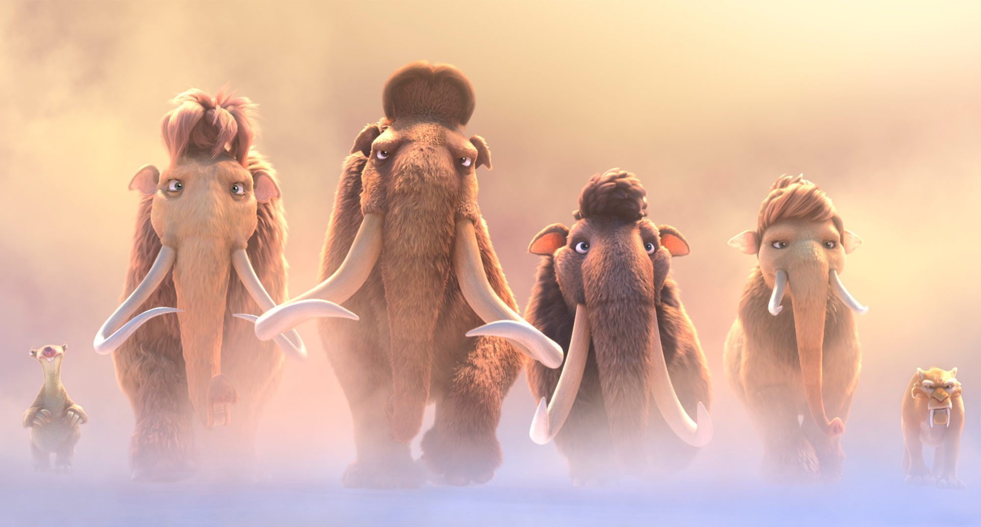 ice age collision course, mammal, nature, group of animals