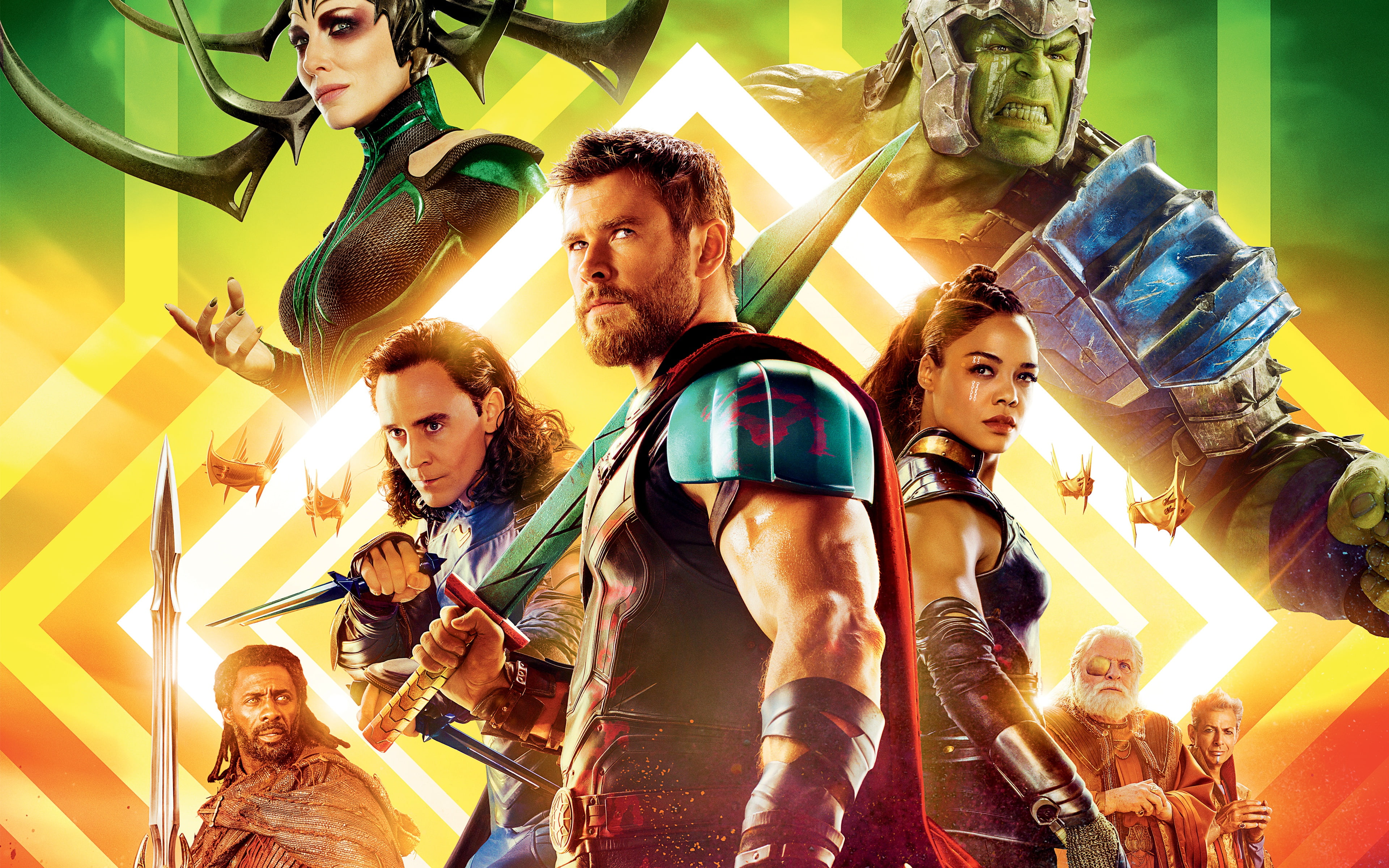 fiction, Hulk, poster, comic, Thor, Idris Elba, Chris Hemsworth