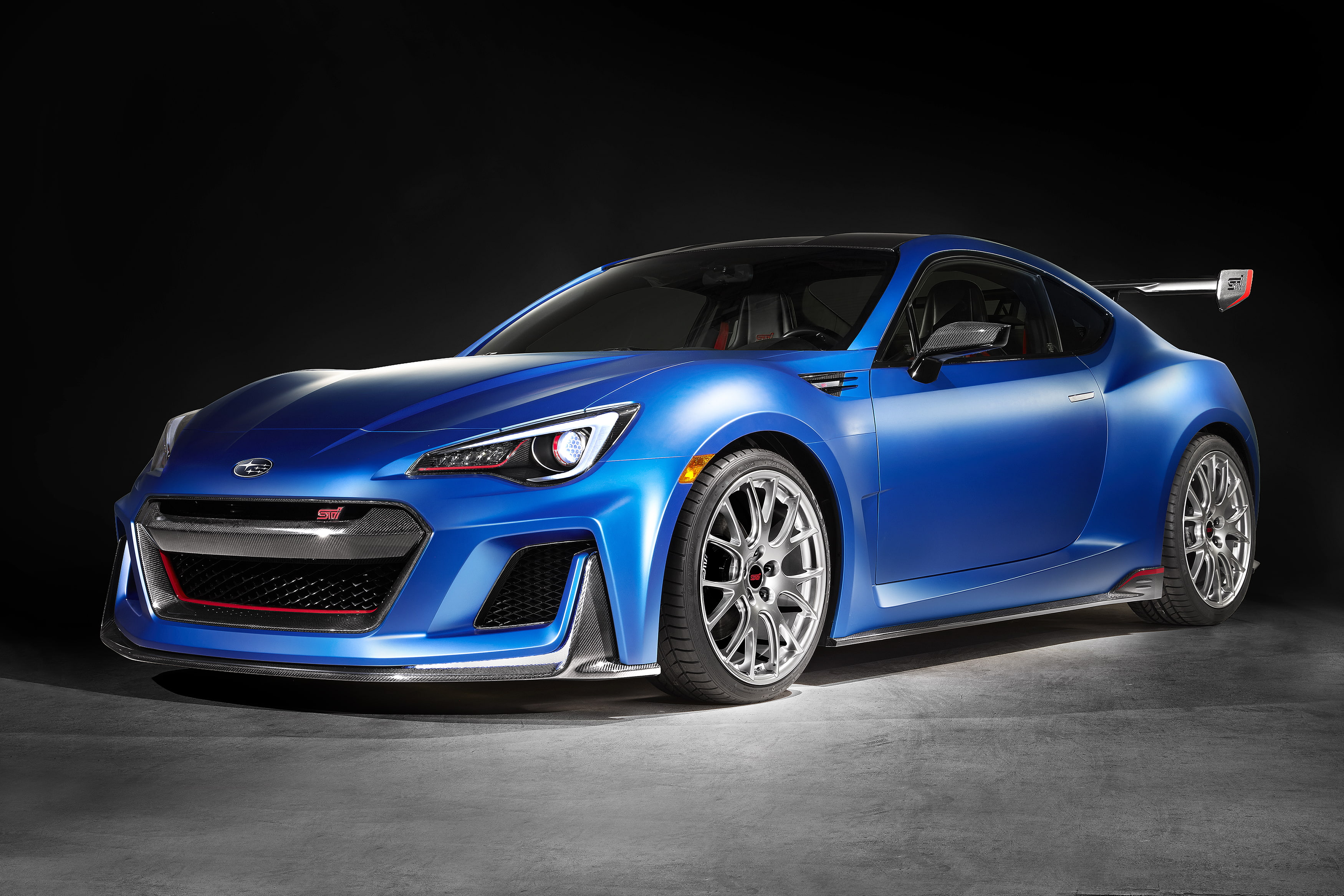 blue coupe, Concept, sport, tuning, Subaru, BRZ, 2015, STI Performance