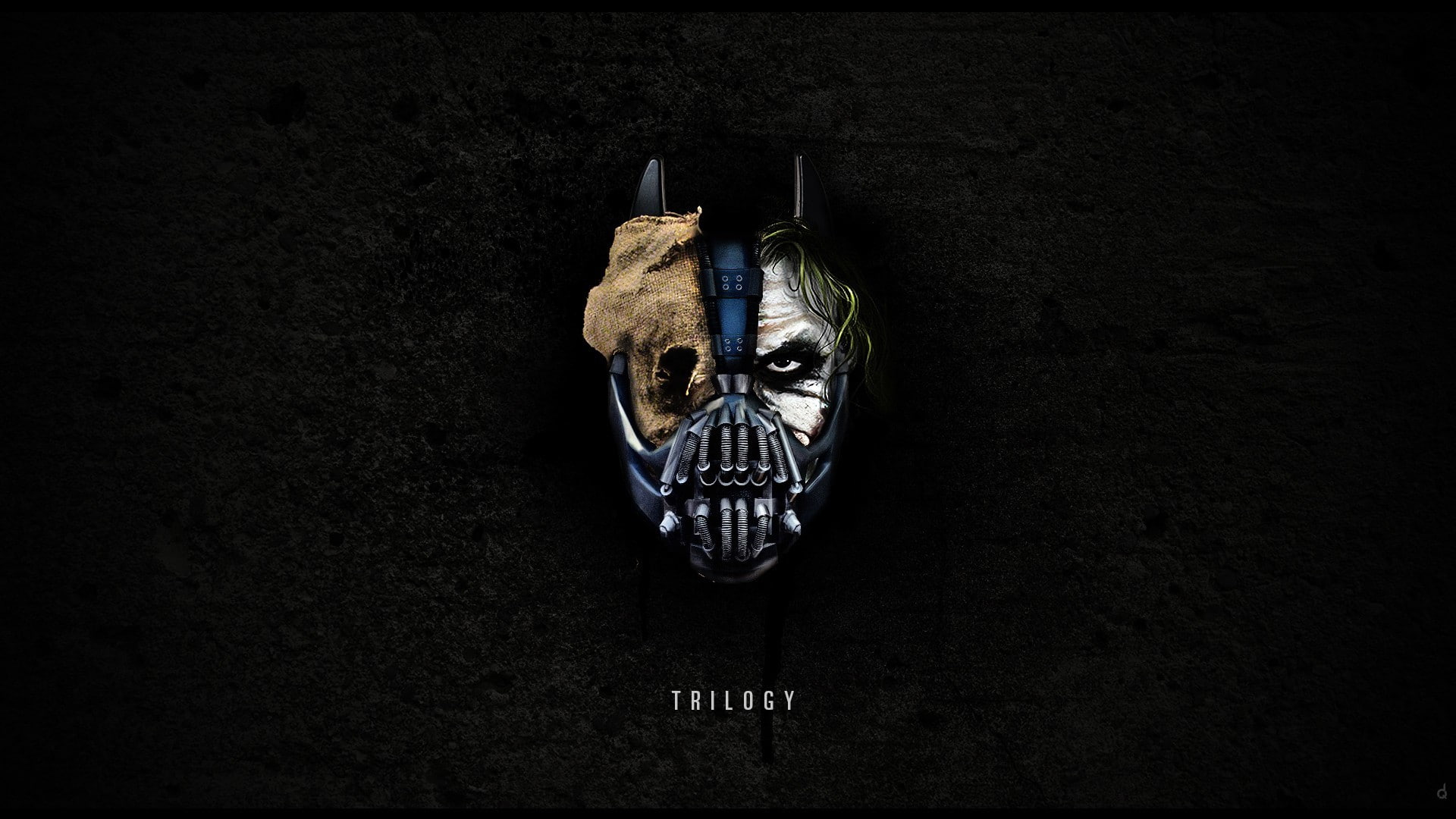 Dark Knight Trilogy digital wallpaper, Batman, Joker, Bane, Batman Trilogy