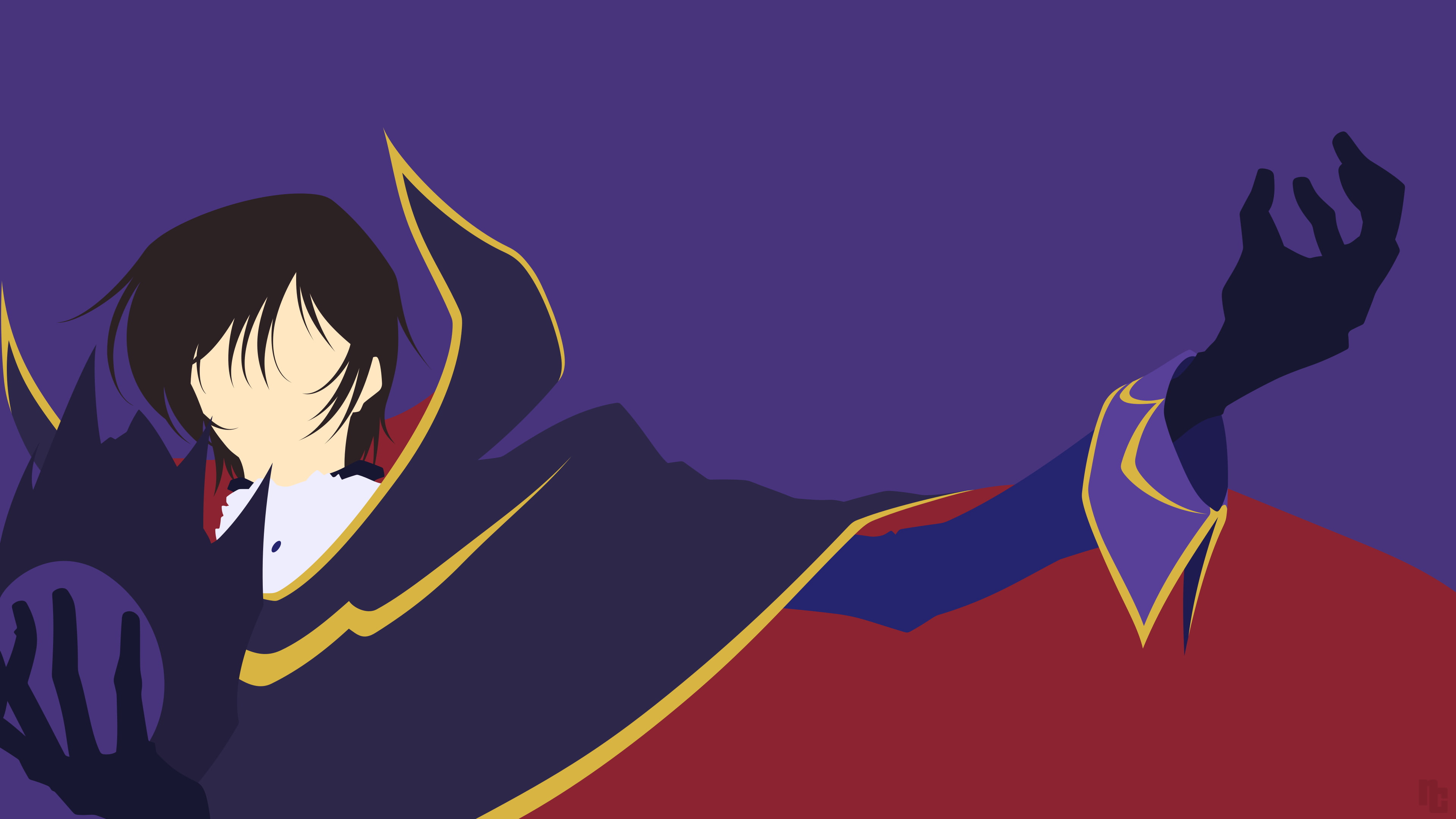 Code Geass, minimalism, art and craft, silhouette, representation