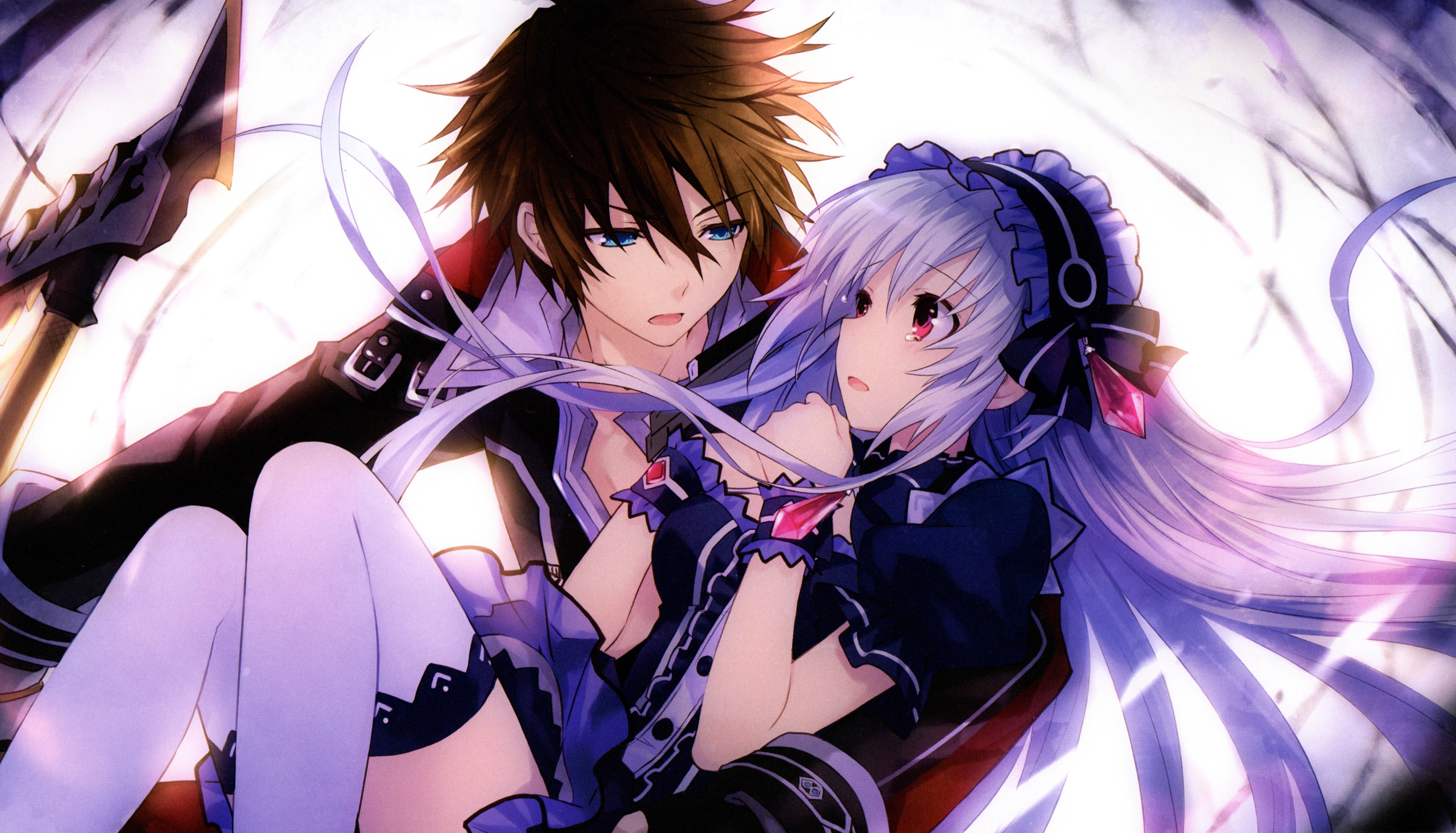 male and female anime wallpaper, anime girls, Fairy Fencer F