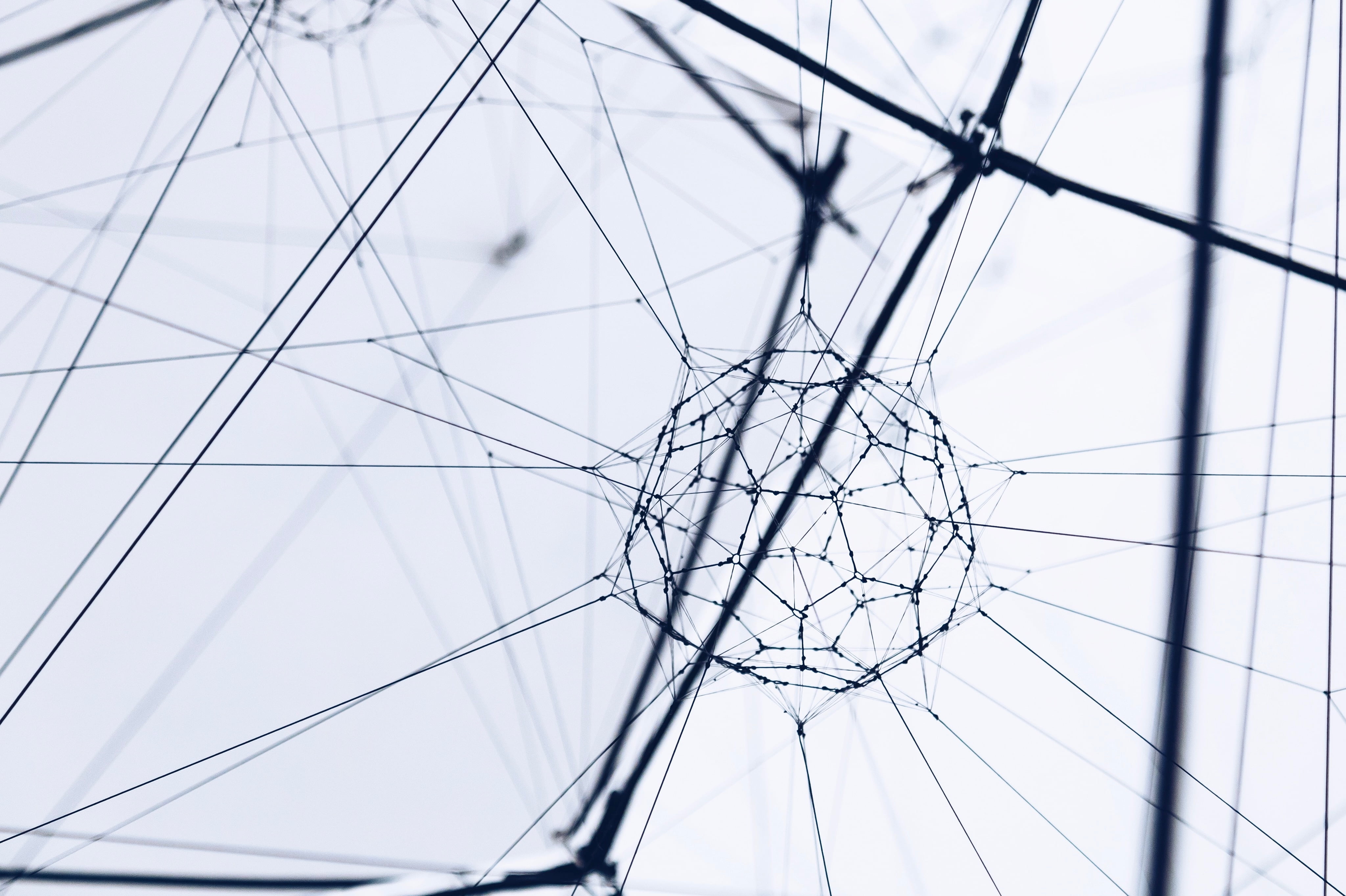 grey web, mesh, plexus, shape, no people, complexity, pattern
