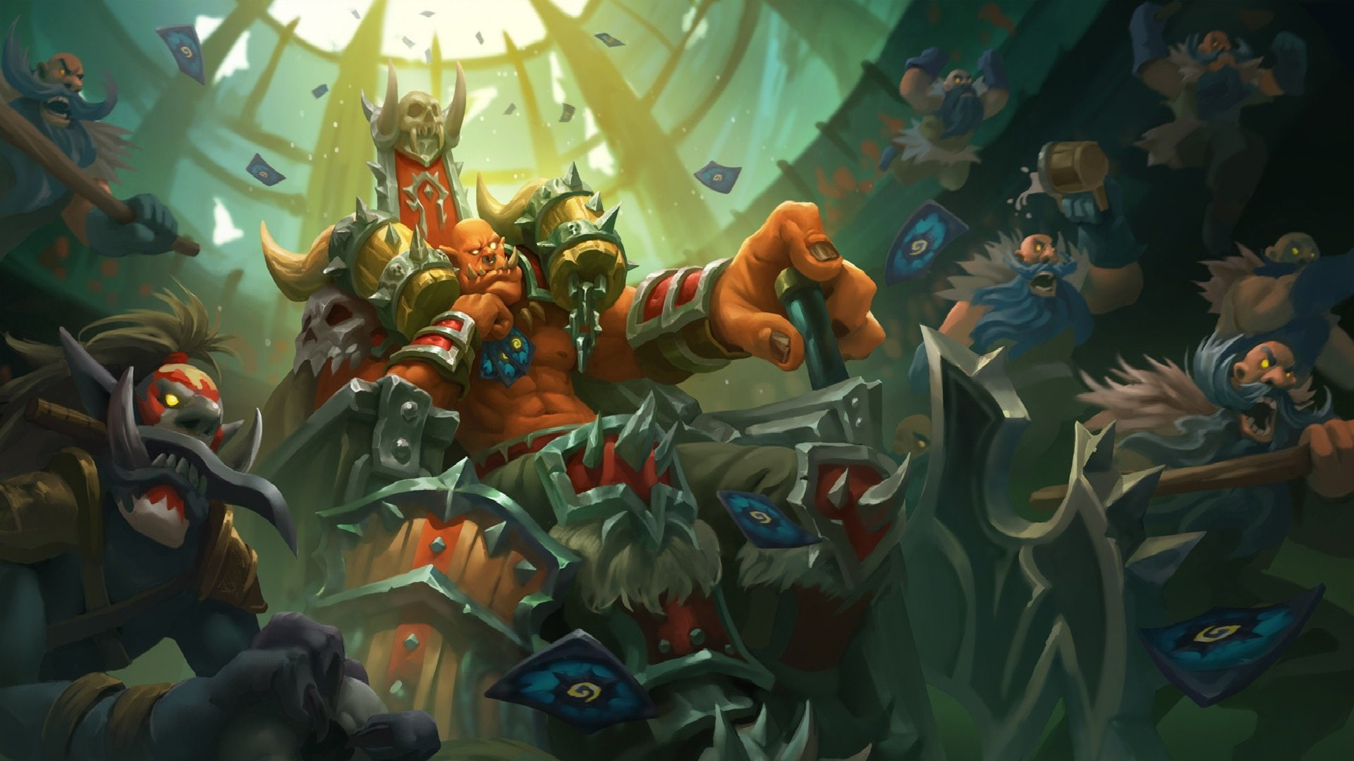 artwork, Dwarf, Garrosh Hellscream, Hearthstone: Heroes Of Warcraft