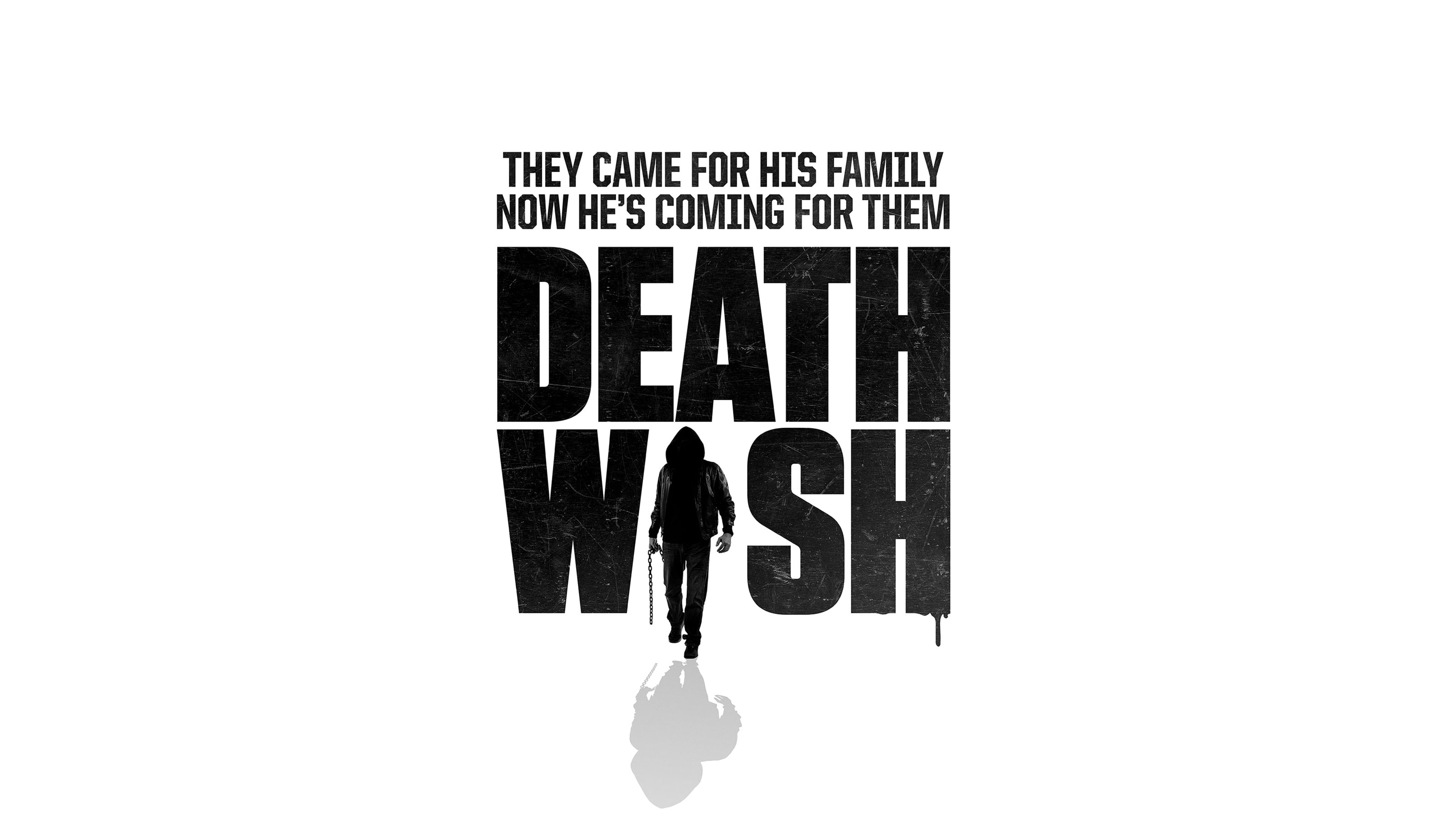 Death Wish Movie 2017, text, white background, communication