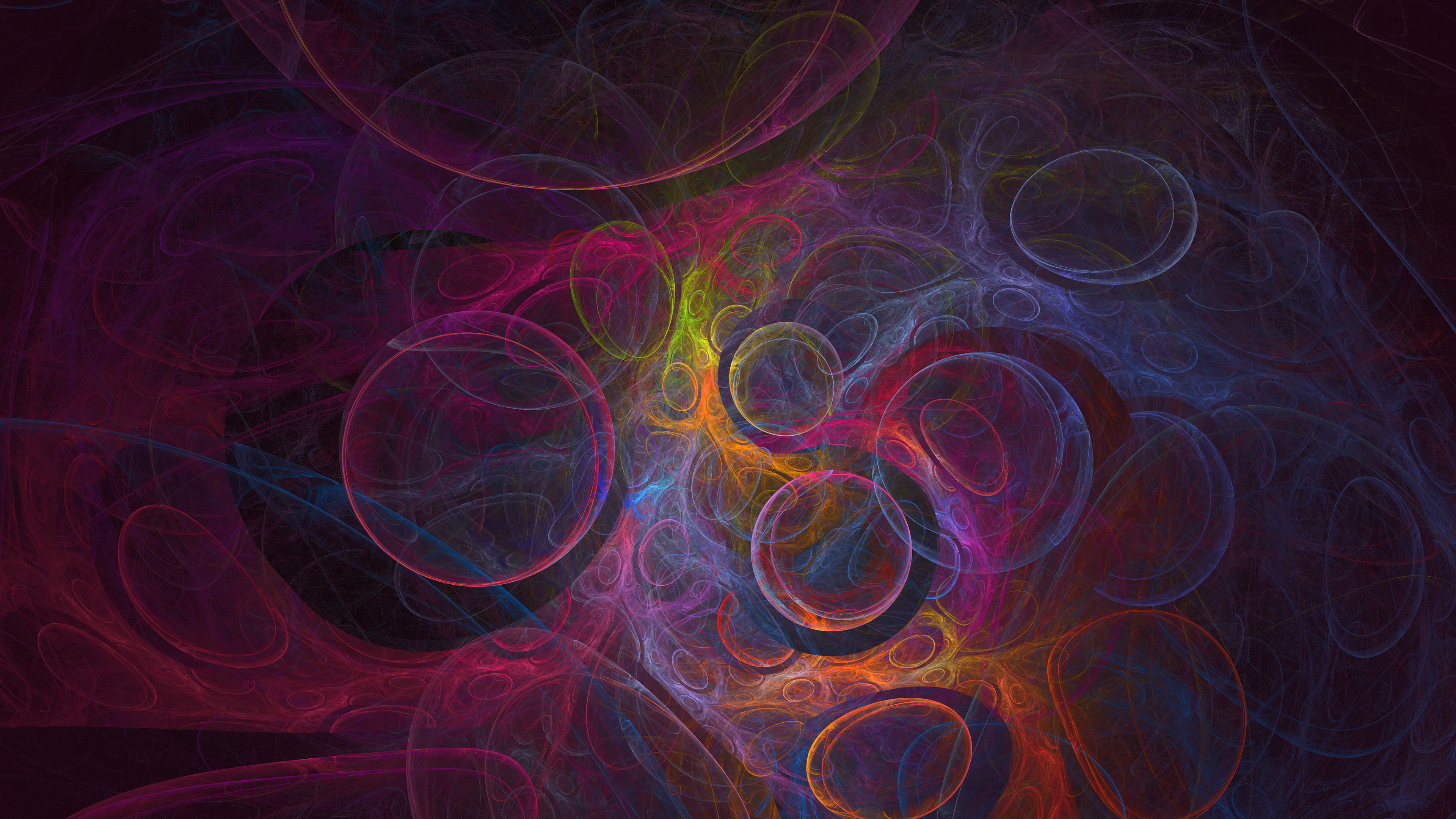 fractal, abstract, psychedelic, digital art, colorful