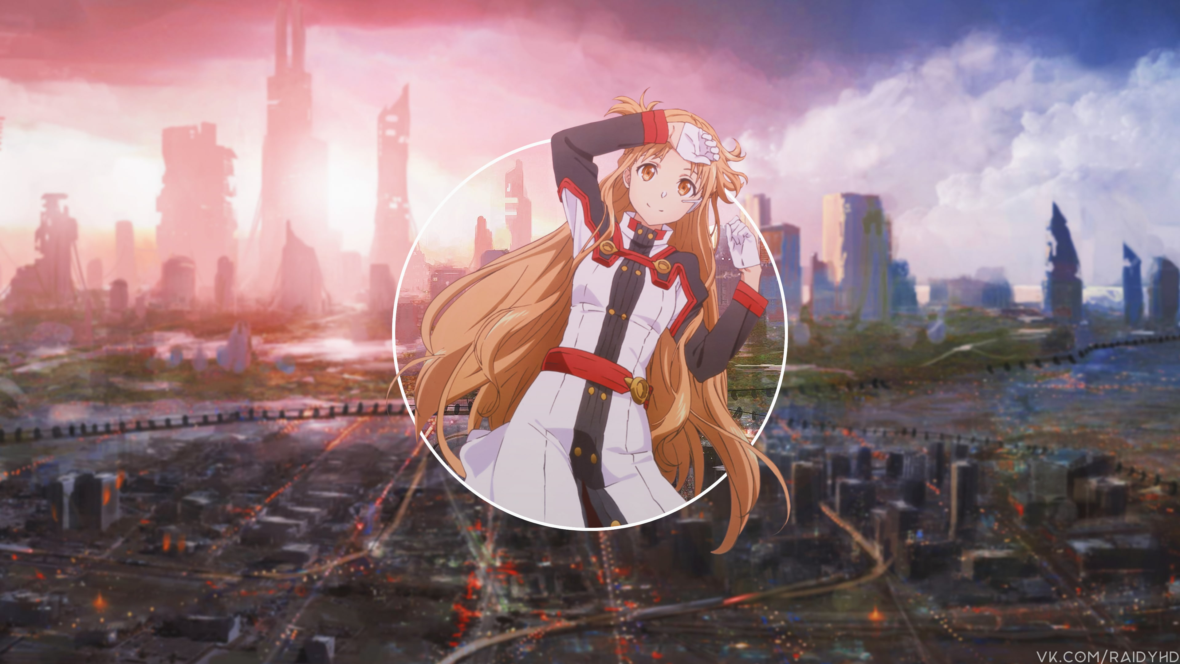 anime, anime girls, picture-in-picture, Sword Art Online, Yuuki Asuna