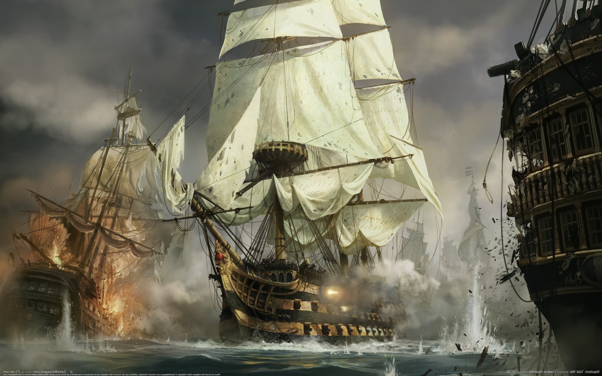 napoleon total war video games ship concept art war sailing ship