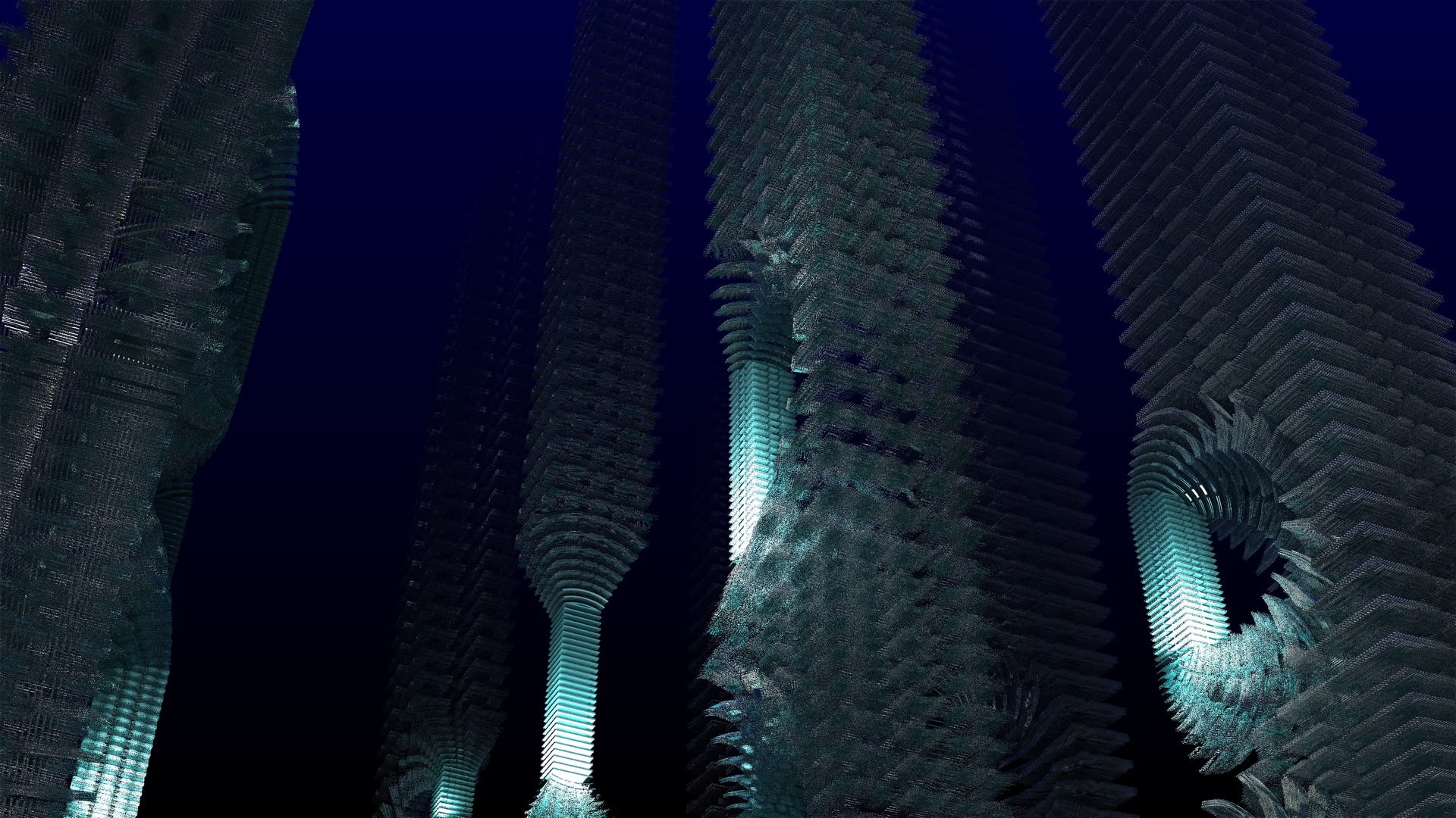 untitled, abstract, CGI, blue, skyscraper, no people, pattern