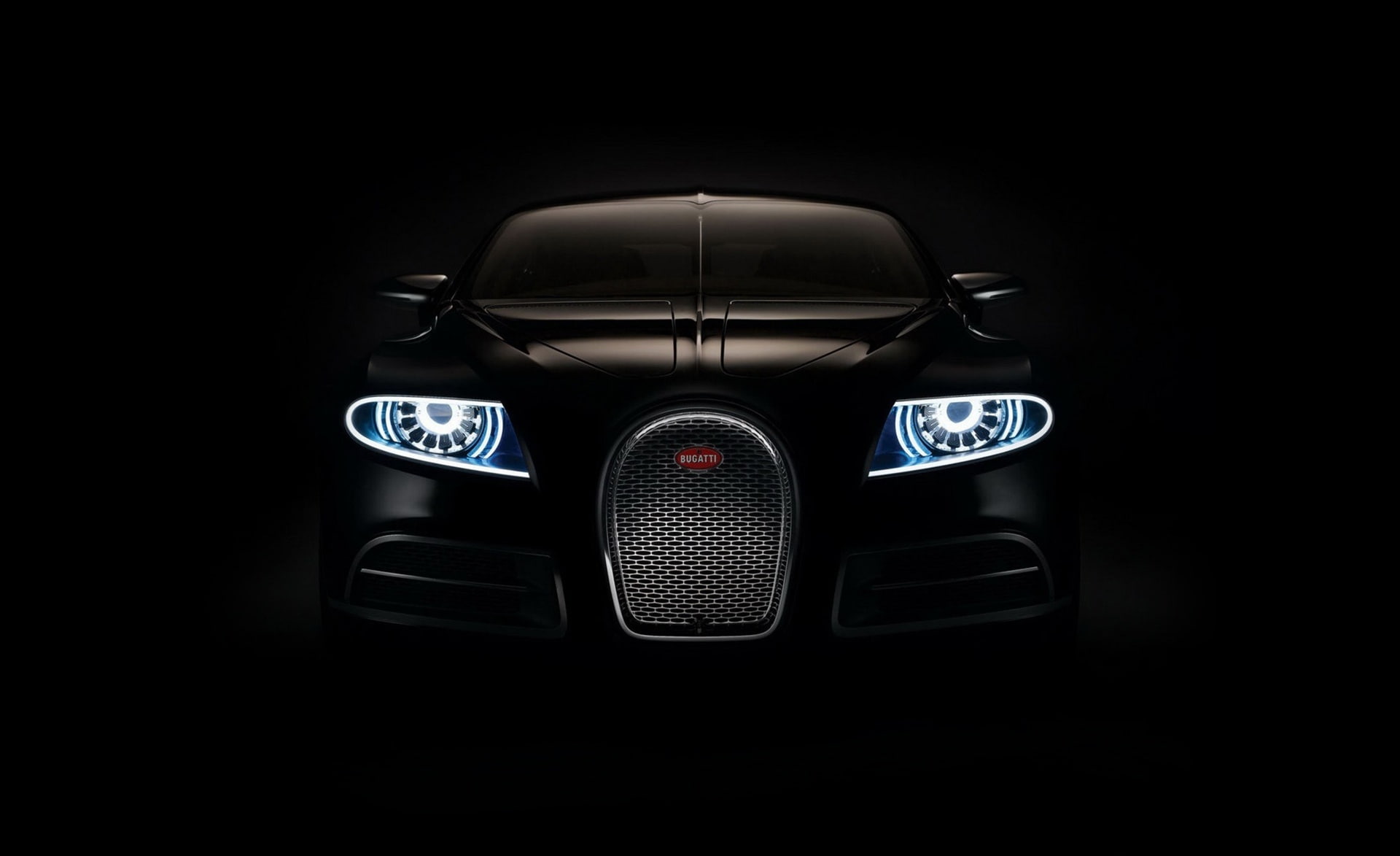 Bugatti 16C Galibier, black Bugatti Veyron, Cars, concept, dark
