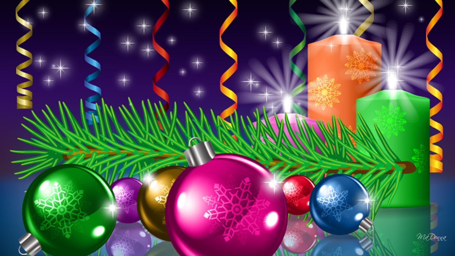 A Shine So Bright, decorations, pine, christmas, balls, streamiers