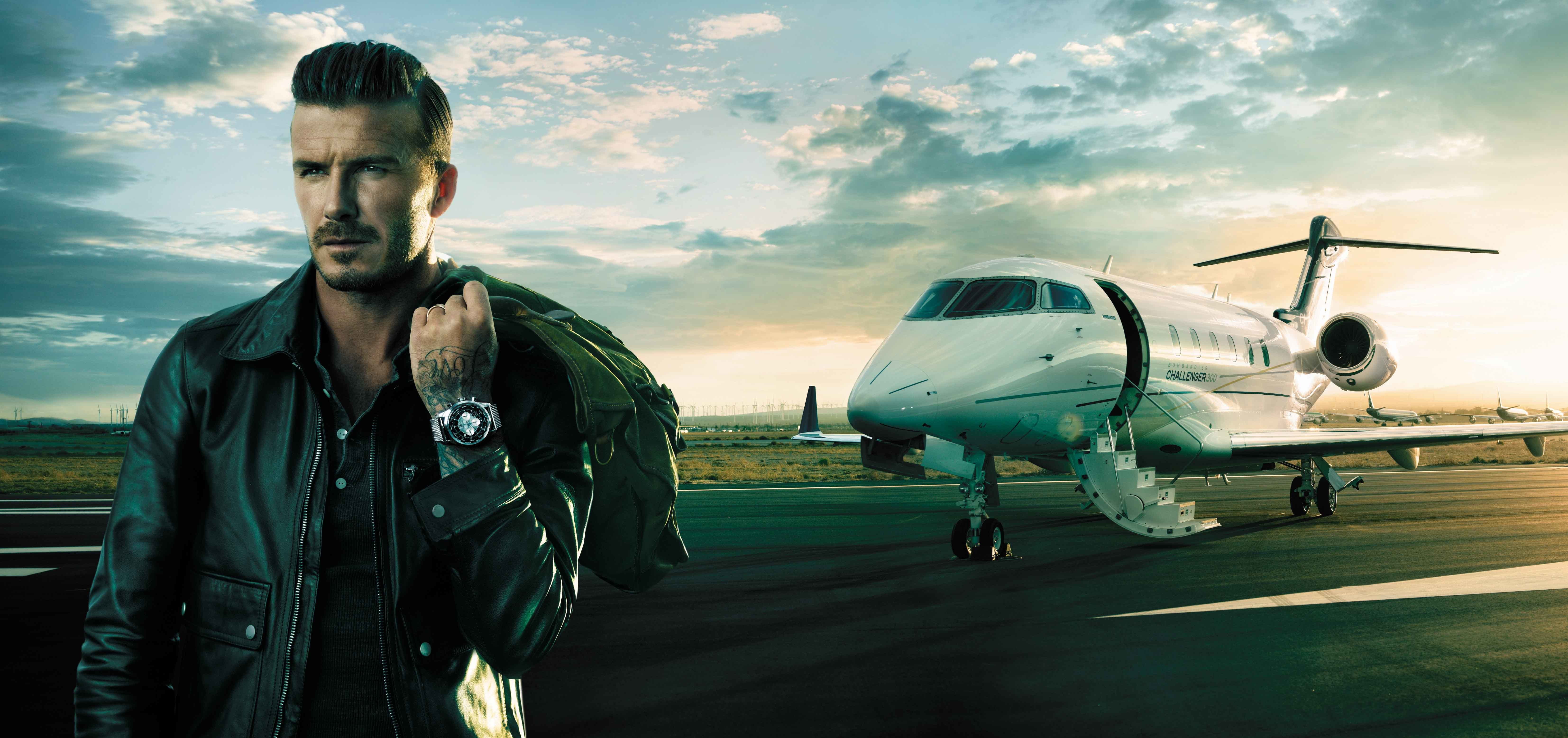 David Beckham, the plane, watch, Breitling, air vehicle, airplane