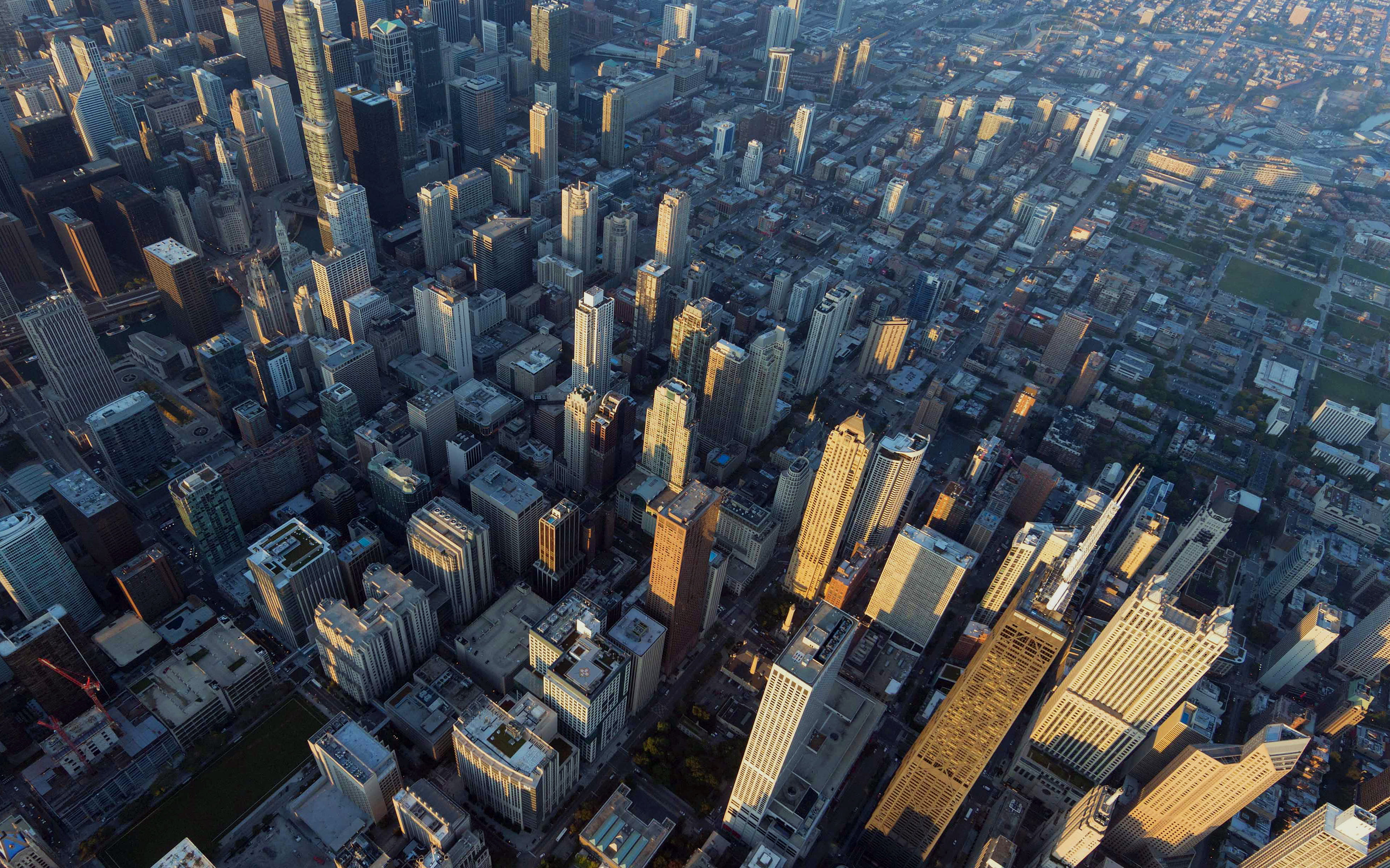 chicago, city, skyview, building, architecture, blocks, cityscape