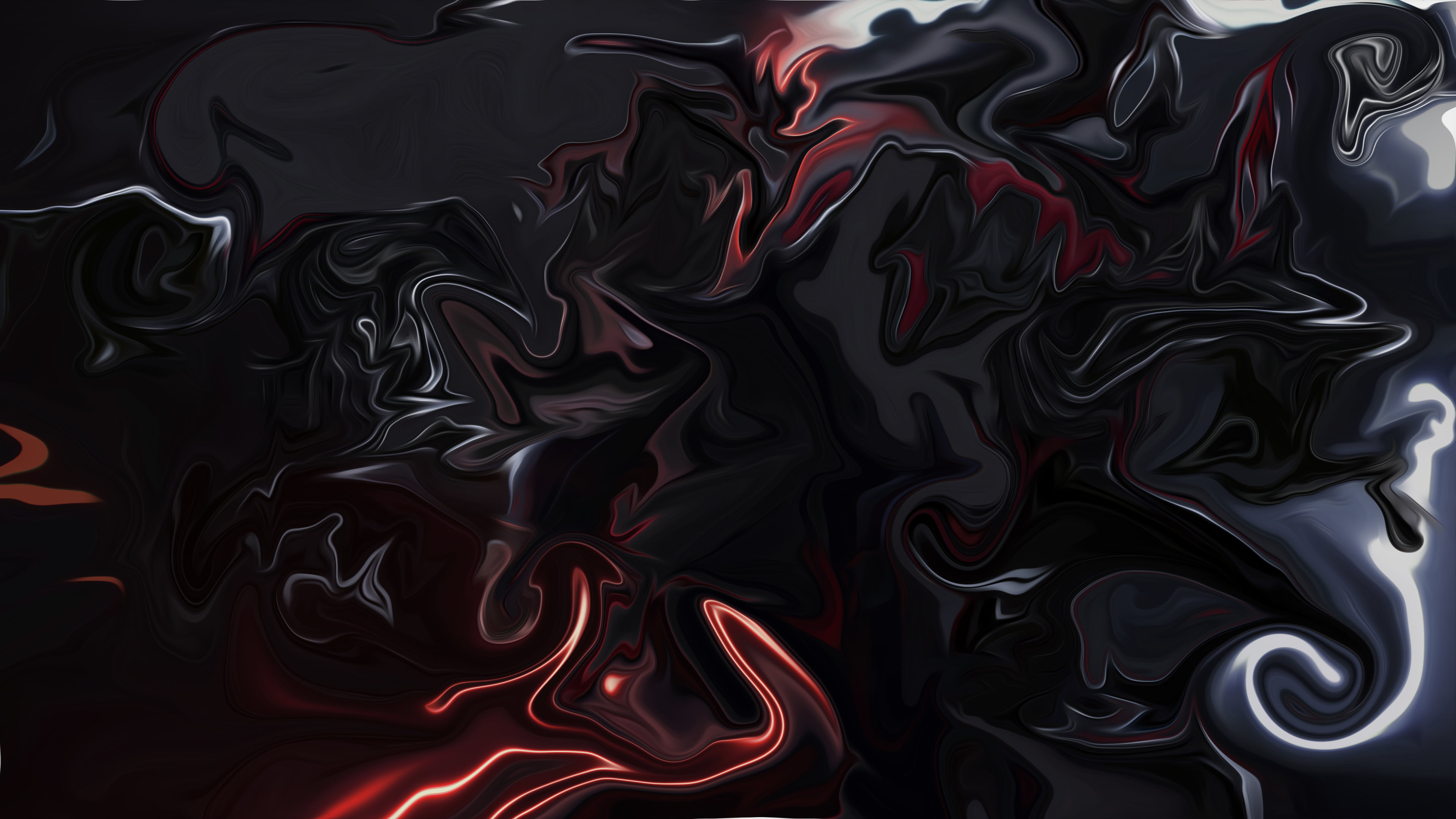 Free Download Hd Wallpaper Abstract Fluid Liquid Shapes Dark Colorful Digital Art 2700