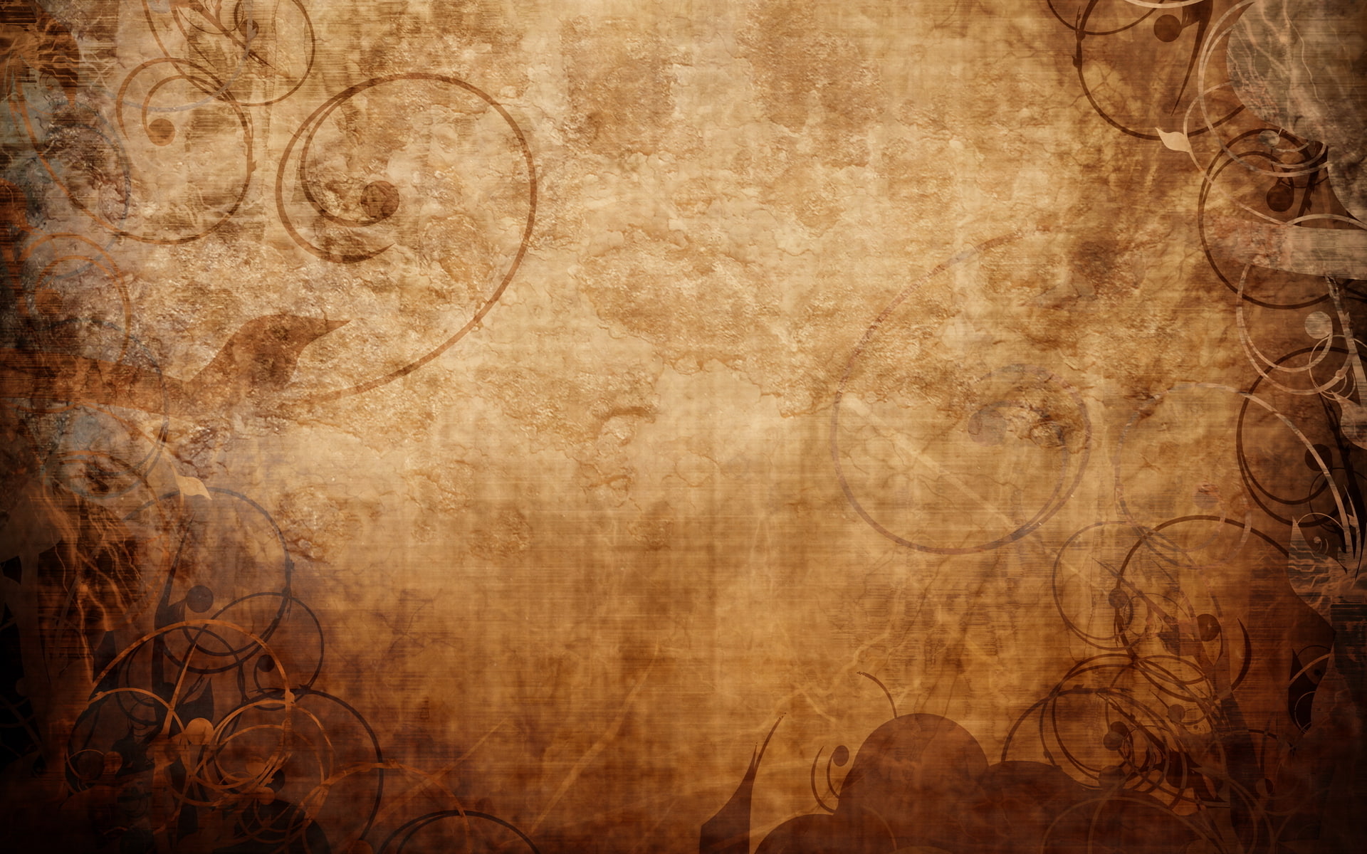 background, patterns, curls, shadow, texture, silhouette, brown