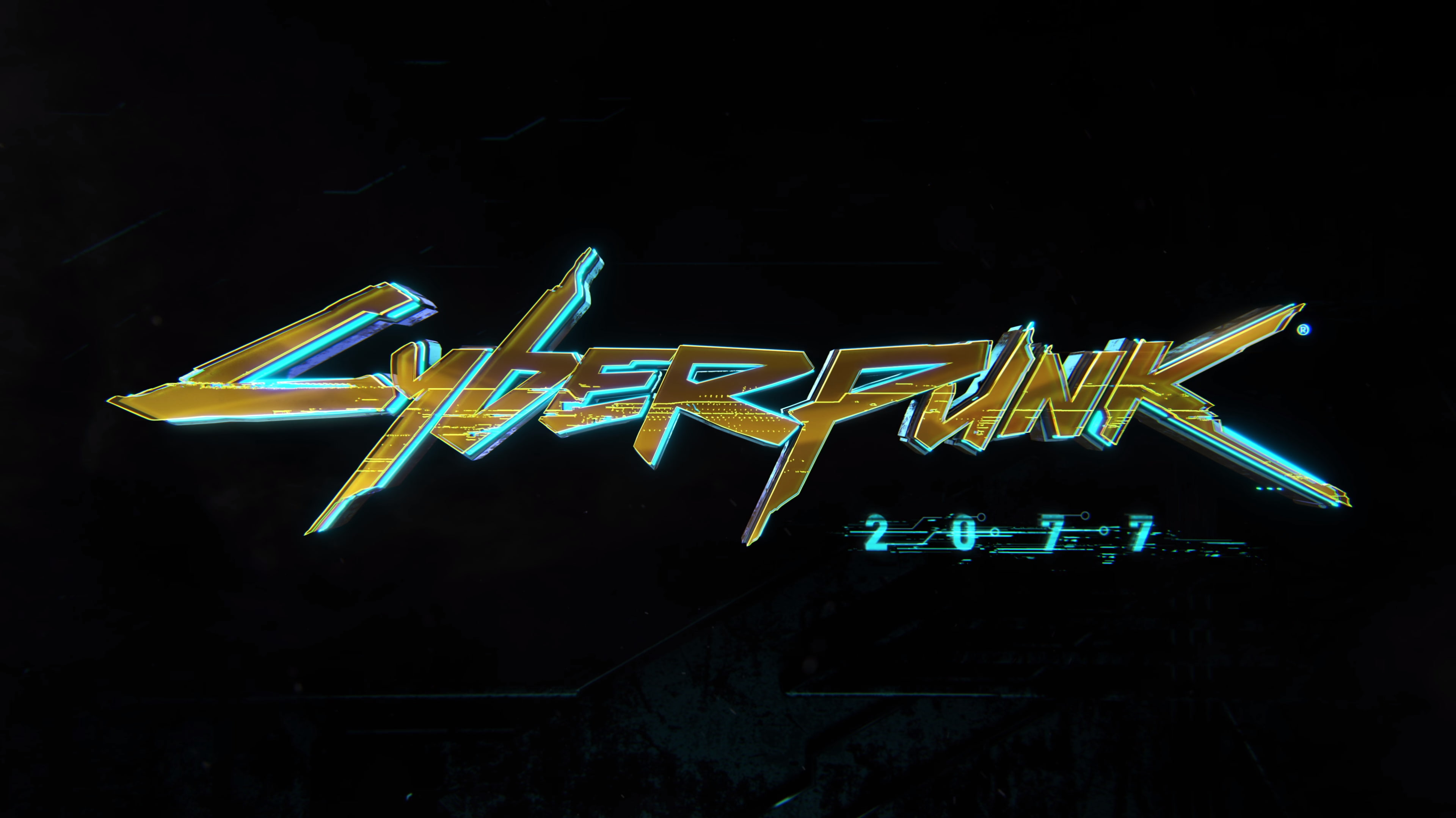 Cyberpunk 2077, typography, video games, neon, illuminated