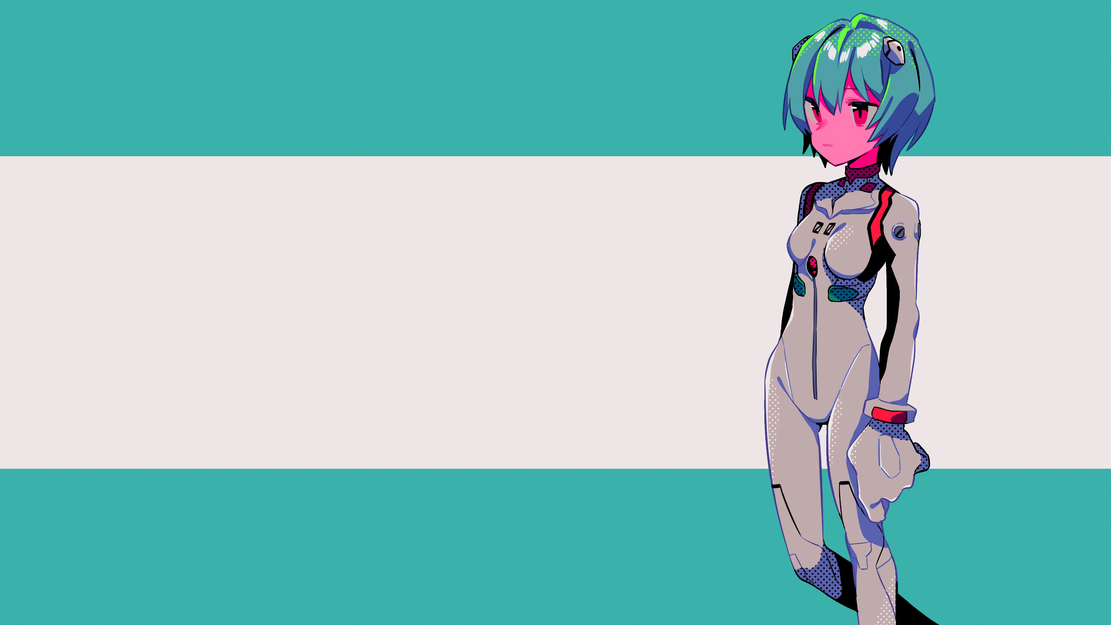 Neon Genesis Evangelion, Ayanami Rei, plugsuit, skin-tight