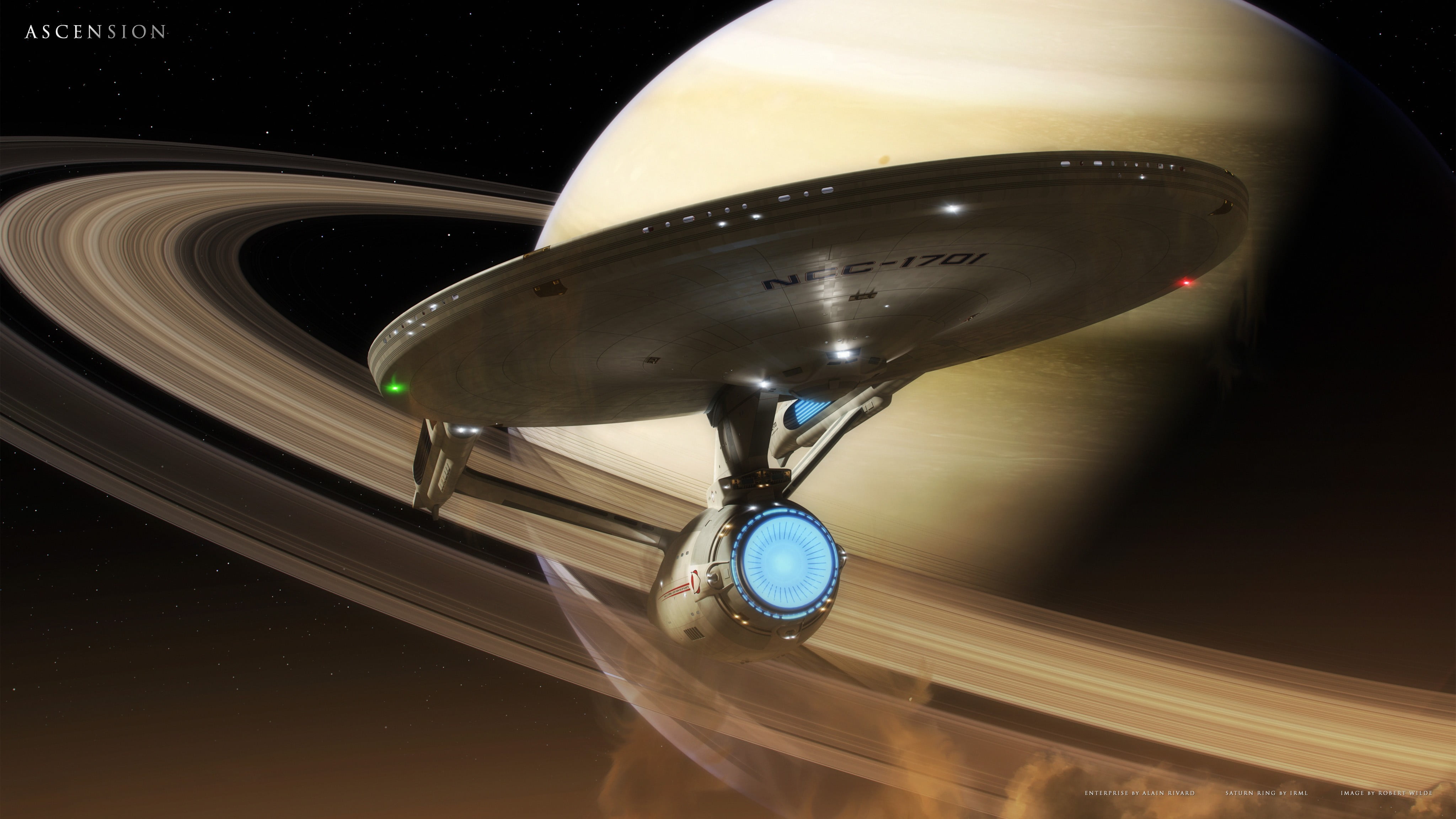 Star Trek USS Enterprise, space, spaceship, USS Enterprise (spaceship)