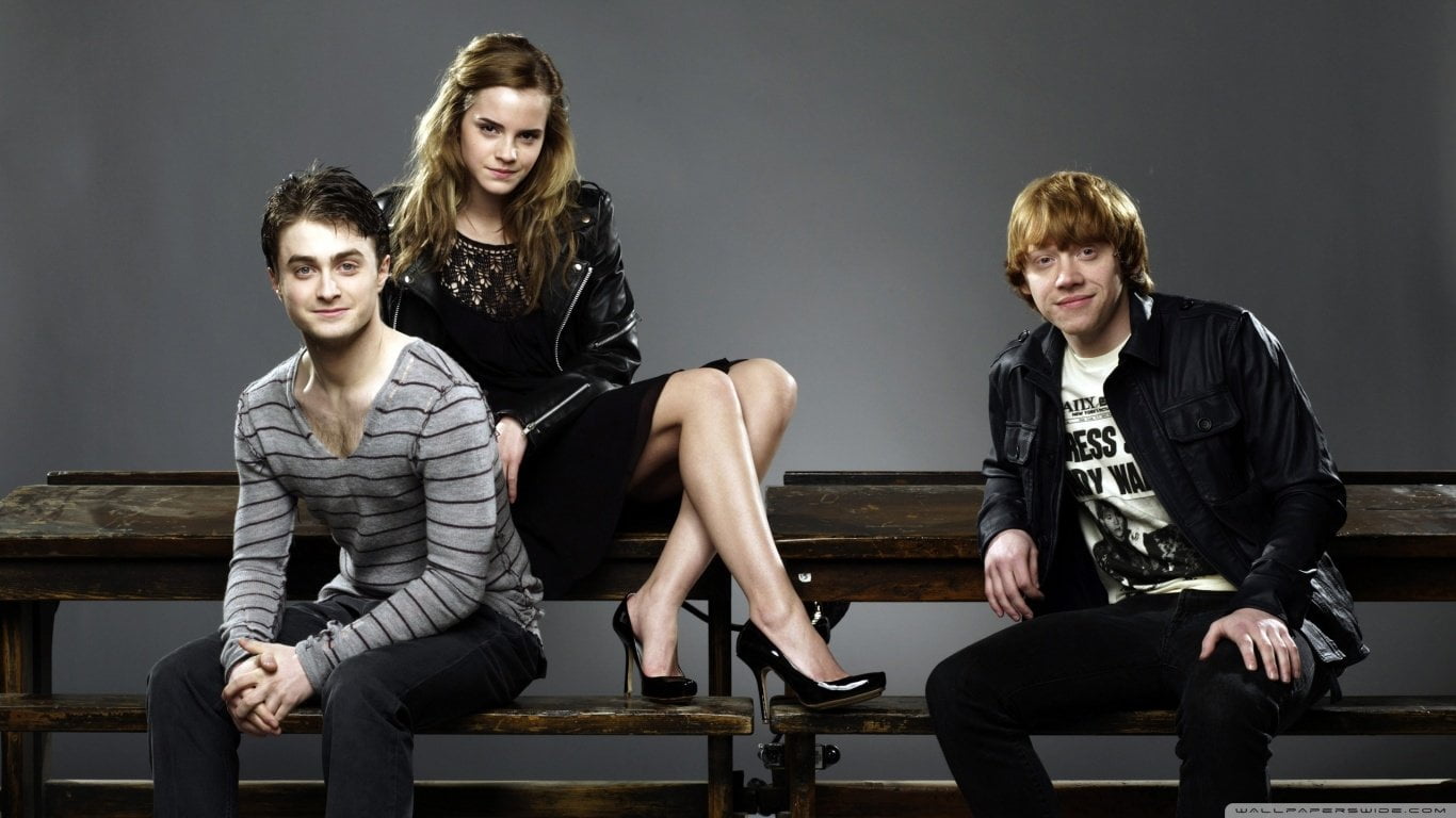Emma Watson, Rupert Grint, and Daniel Radcliffe, Harry Potter