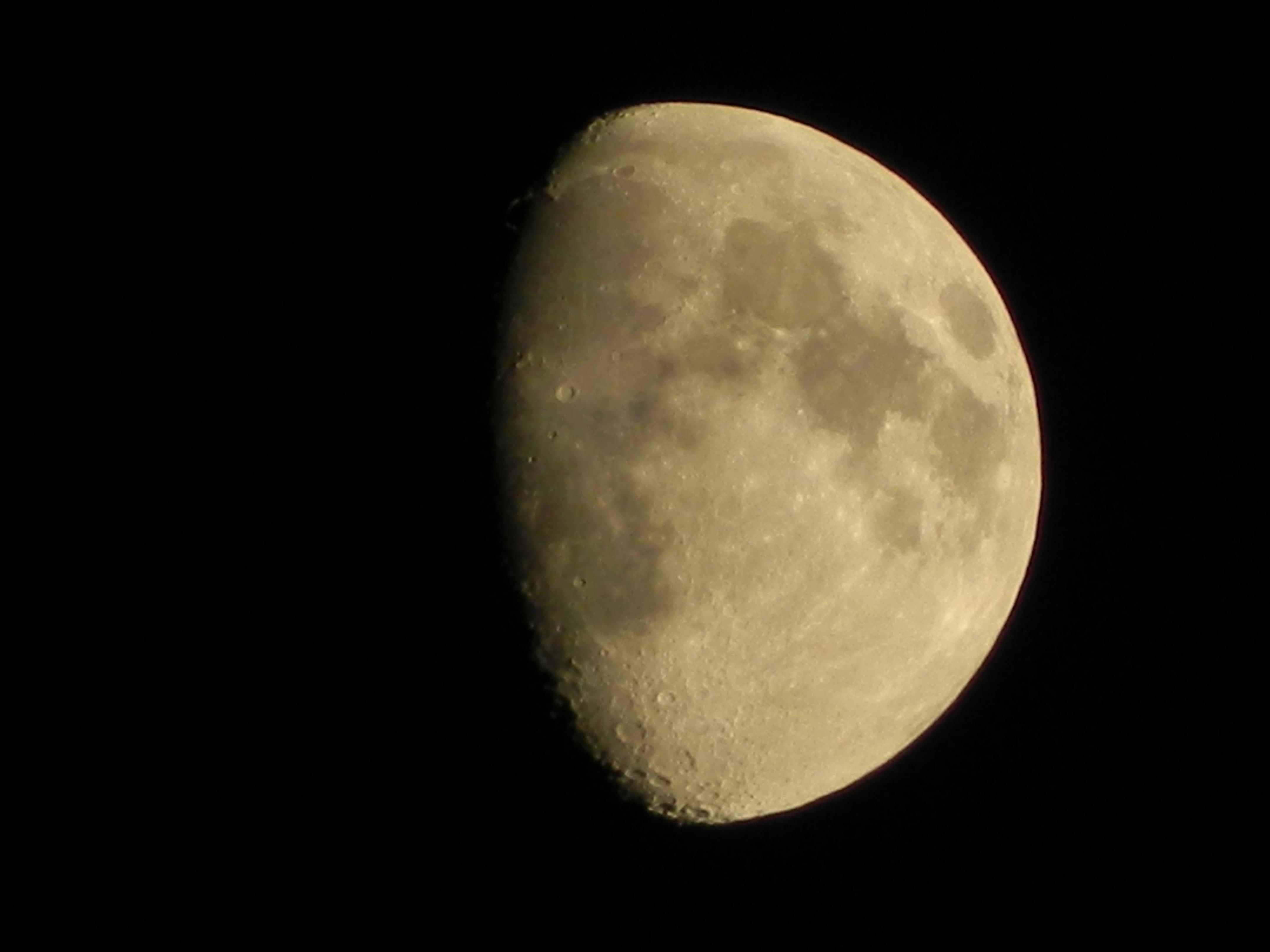 Halfmoon, midnight, space