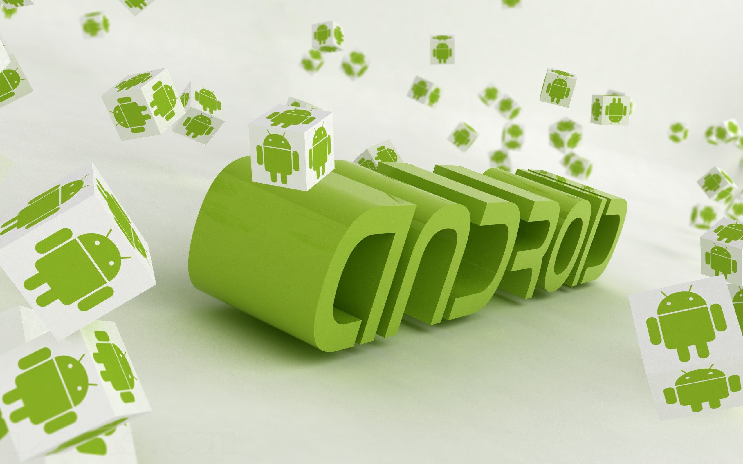 Android text overlay, Android (operating system), green color