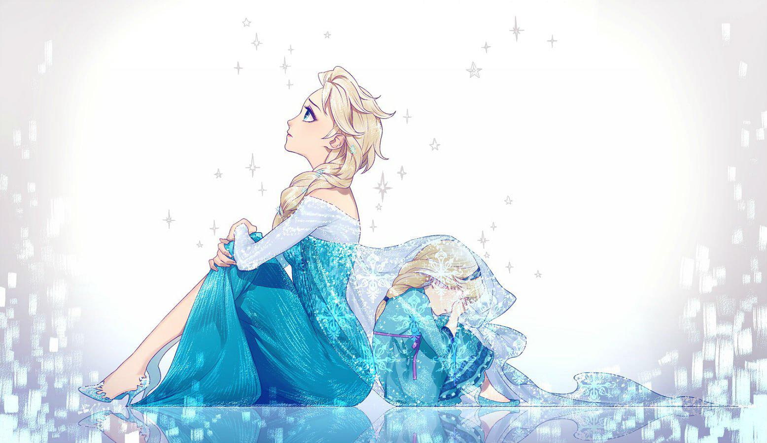 Poor Queen Elsa the day of its creation! Magnificent fanart! Sad and magnificent!