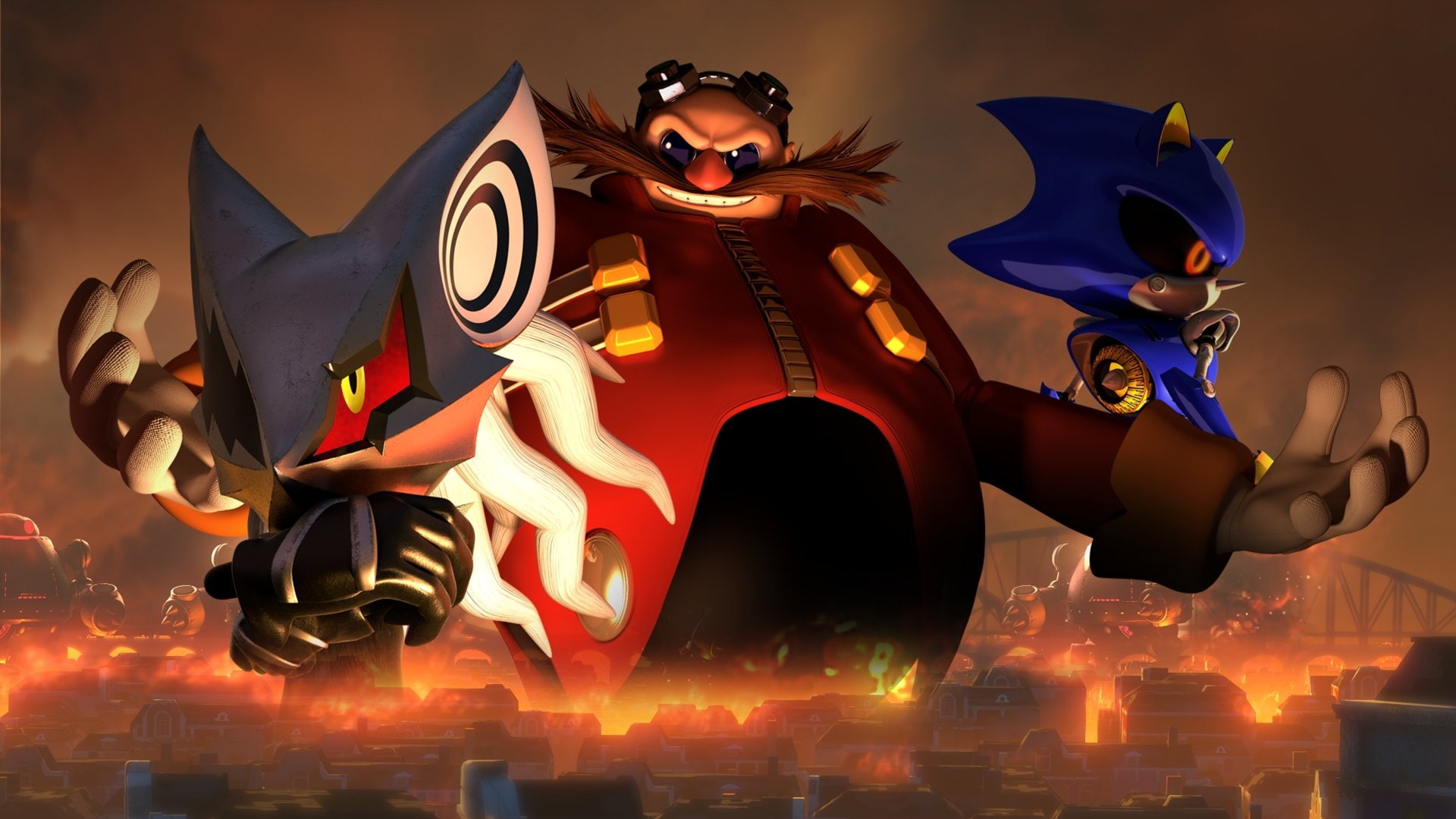 Sonic, Sonic Forces, Doctor Eggman, Infinite (Sonic The Hedgehog)