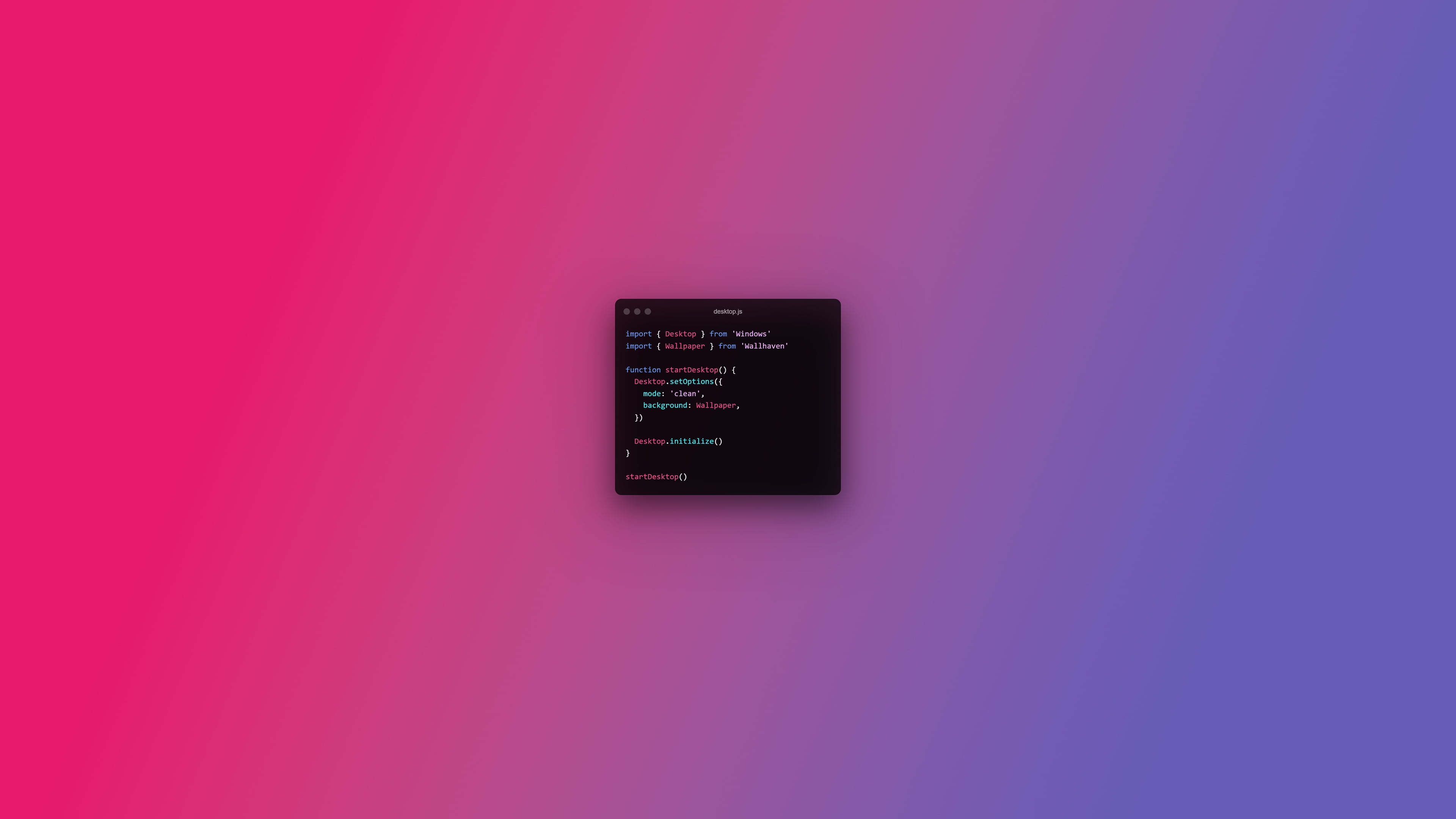 code, minimalism, JavaScript