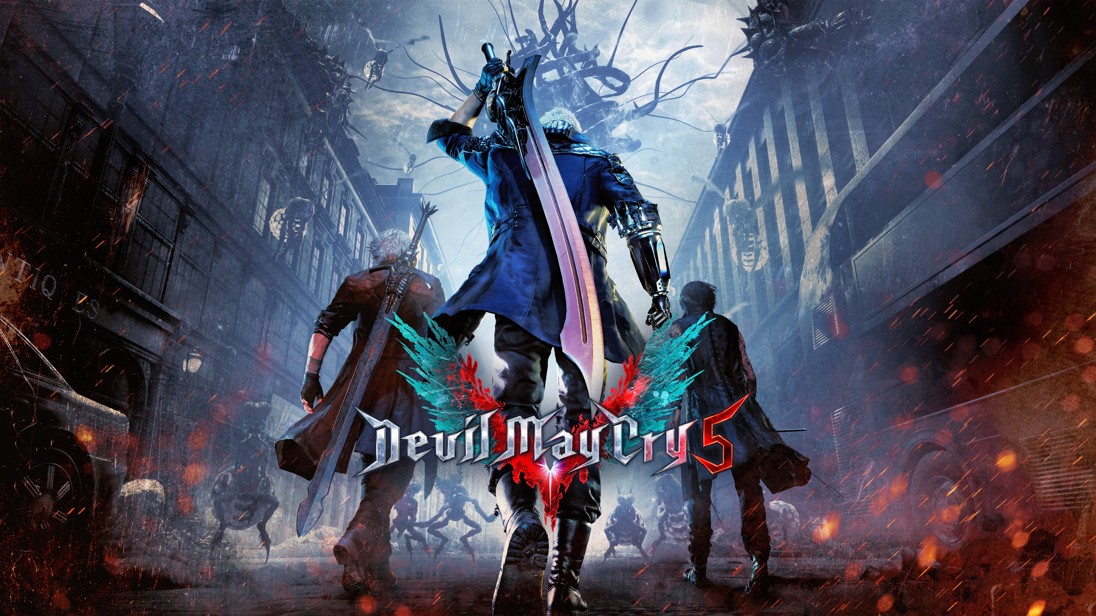Devil May Cry 5 poster, Dante (Devil May Cry), Nero (Devil May Cry)