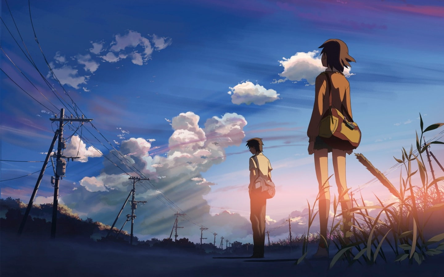 5 Centimeters Per Second, anime, nature, clouds, Makoto Shinkai