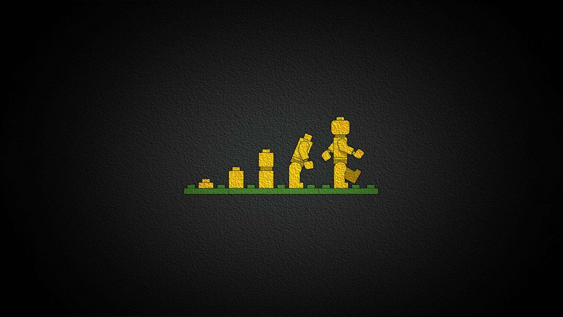 Lego Evolution HD, grass, toy, yellow