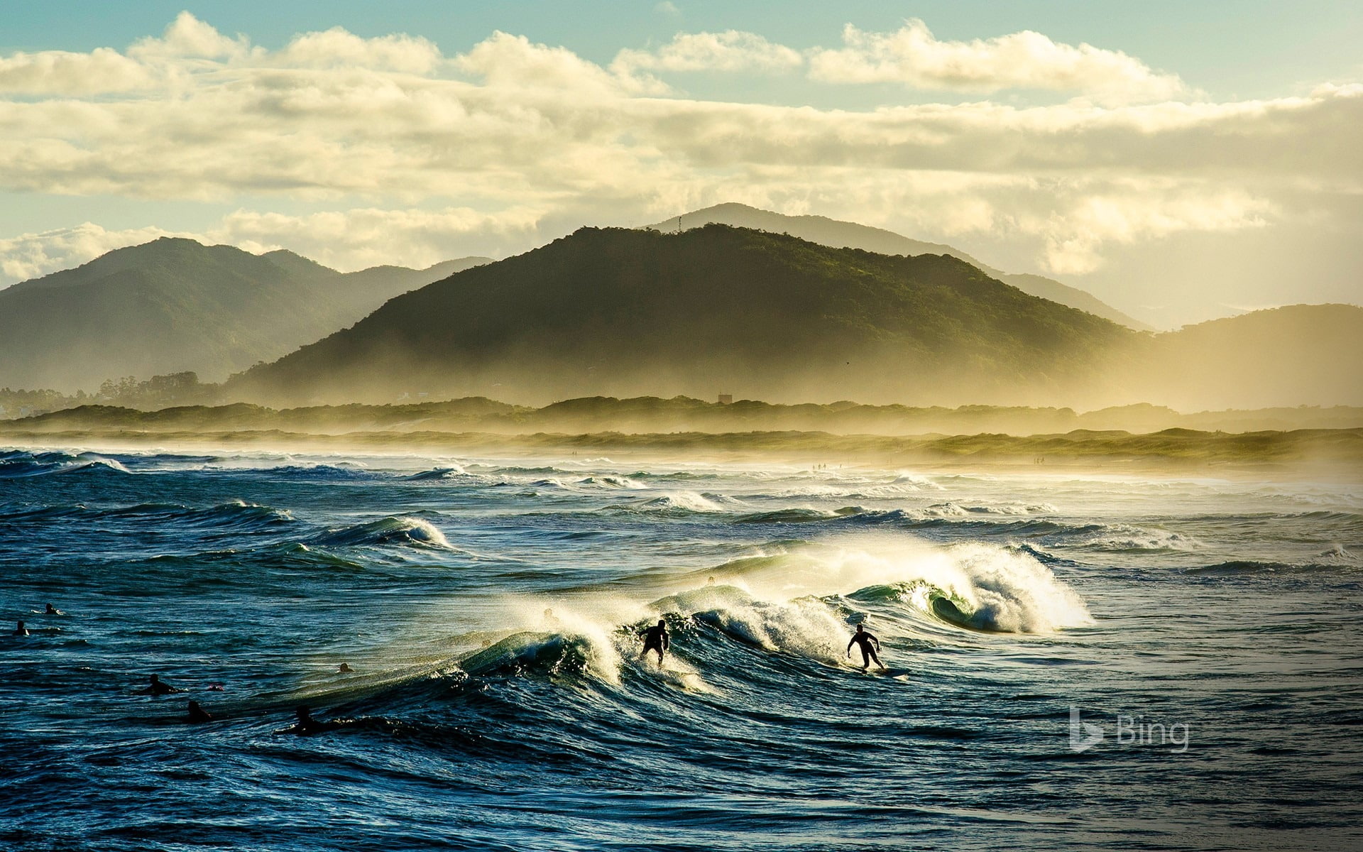 Free Download Hd Wallpaper Santa Catarina Surfers On Florianopolis