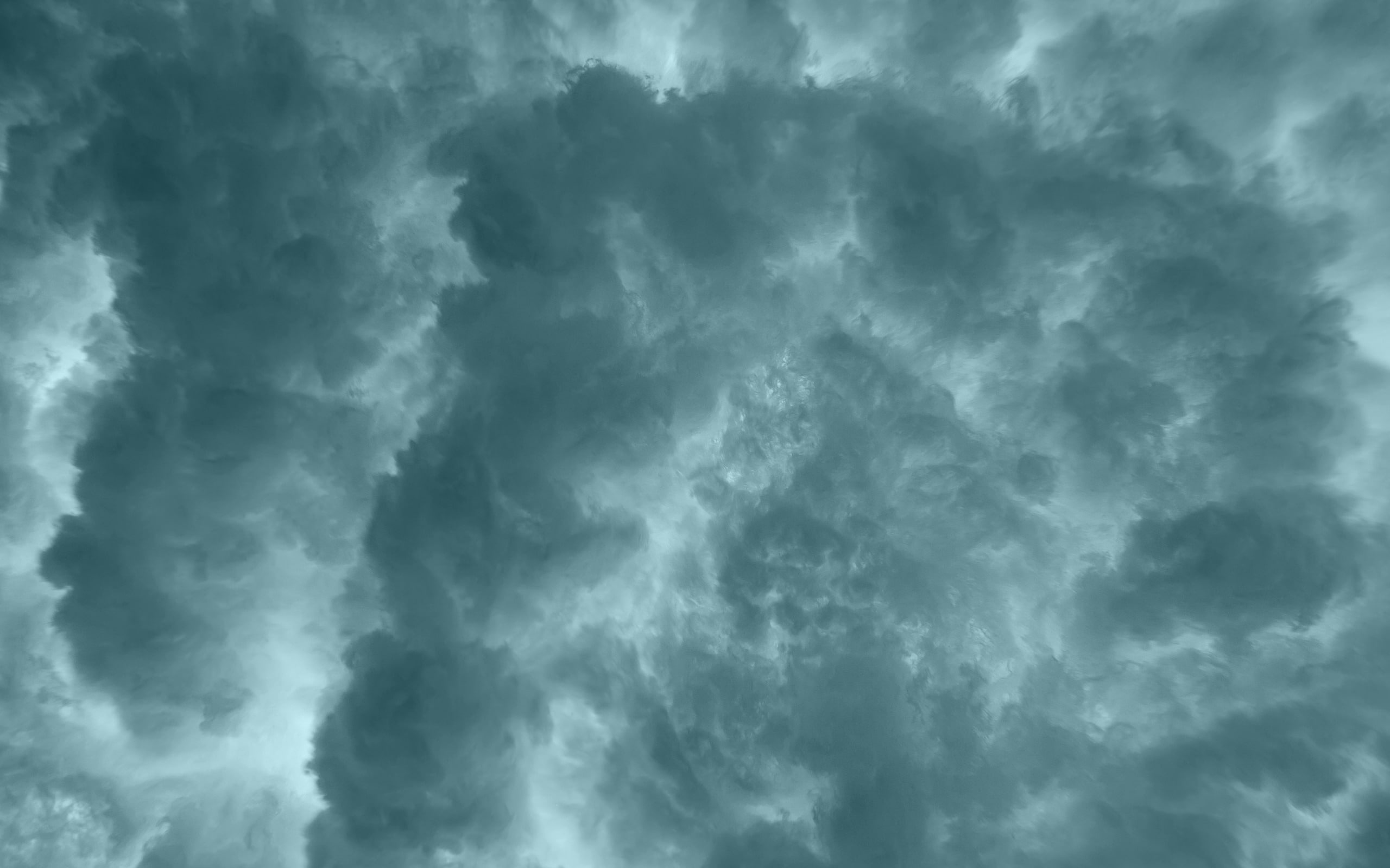 Underwater-MAC OS X Mavericks HD Desktop Wallpaper.., grey and white clouds