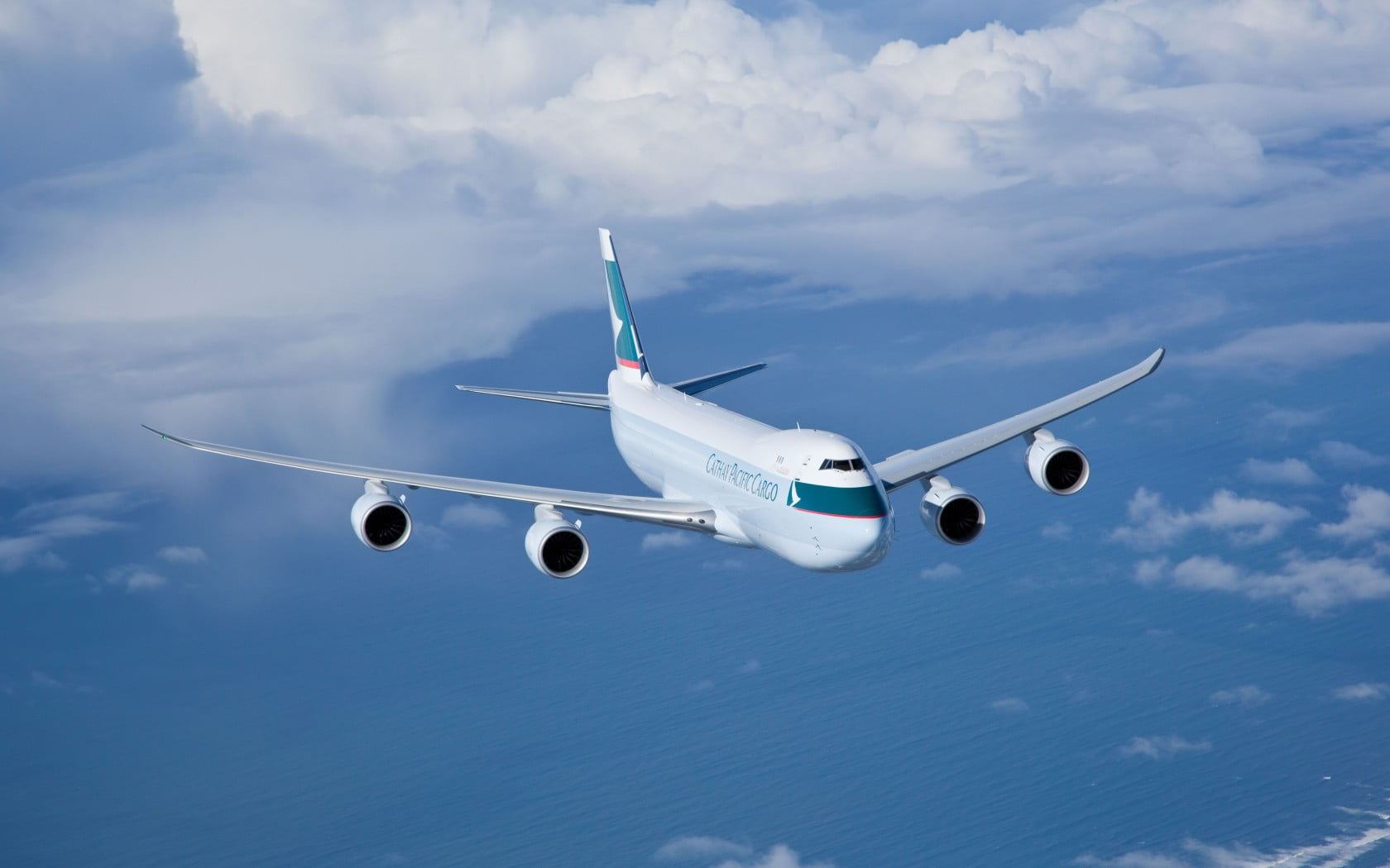 Cathay Pacific 747 8i, white airliner, Aircrafts / Planes, Commercial Aircraft