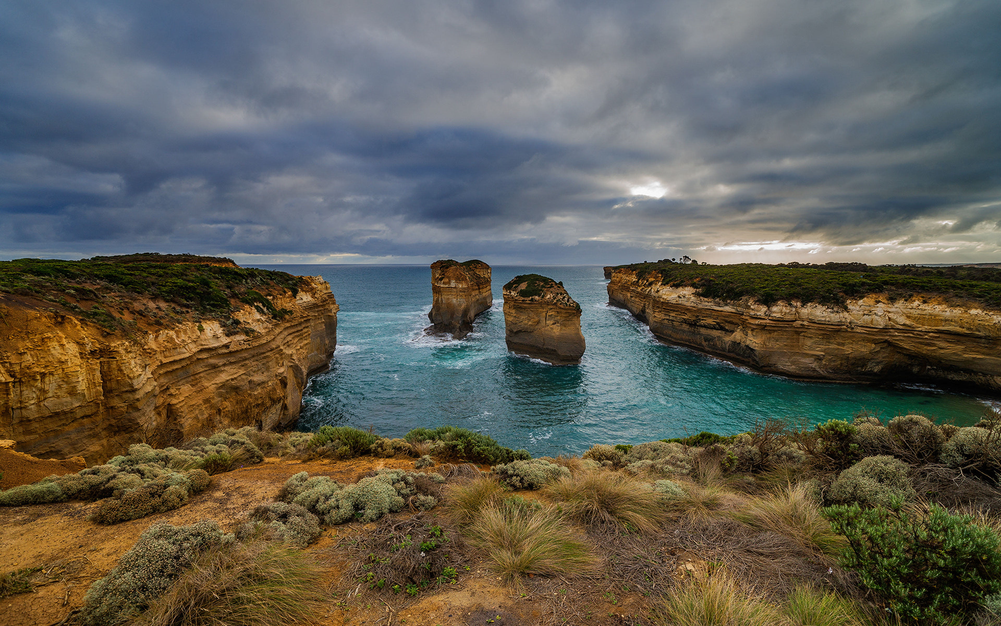 Loch Ard Gorge Is Located In Port Campbell National Park Victoria Australia Coast Desktop Hd Wallpapers For Mobile Phones And Computer 3840×2400