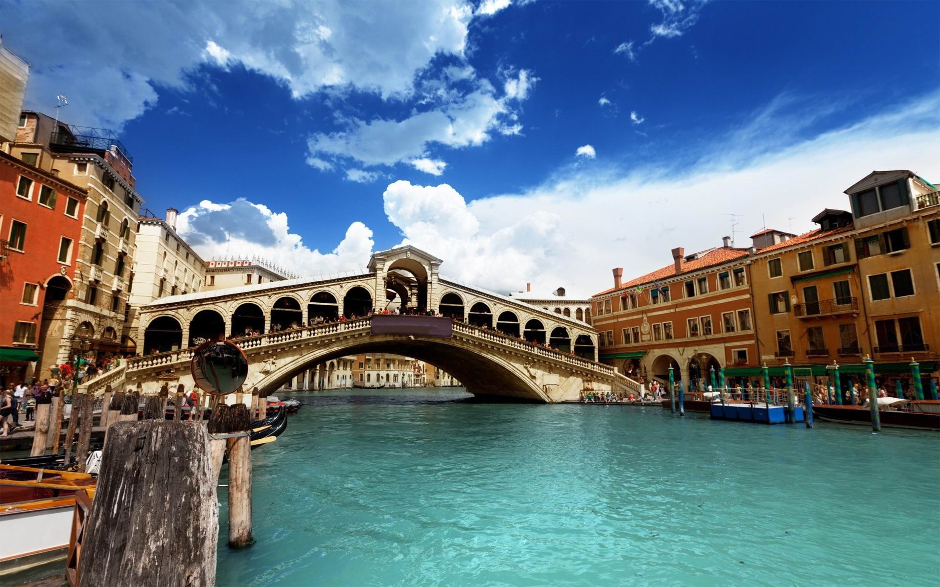 rialto bridge venice-World scenery HD Photography .., Grand Canal, Italy