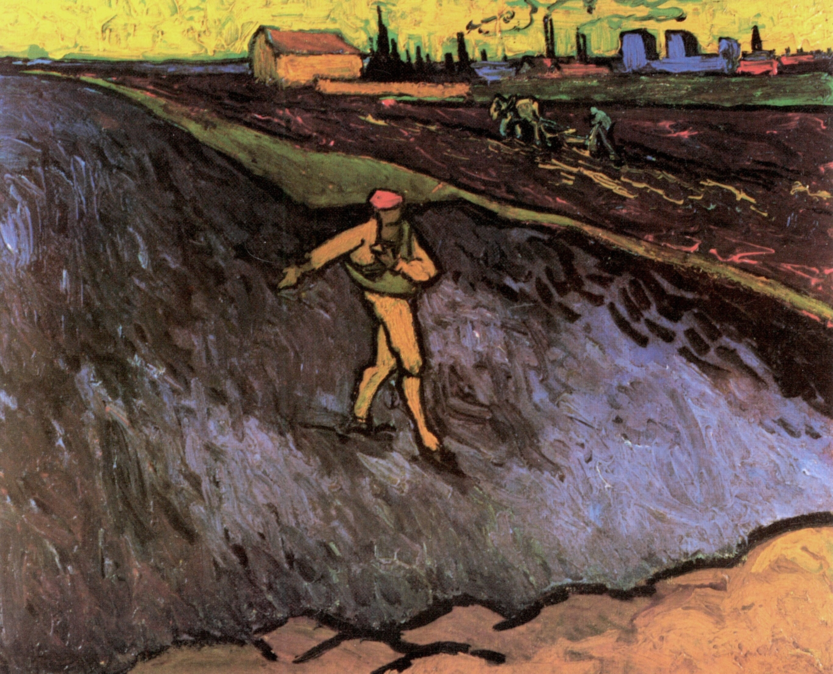 Vincent van Gogh, in the Background, Outskirts of Arles, The Sower