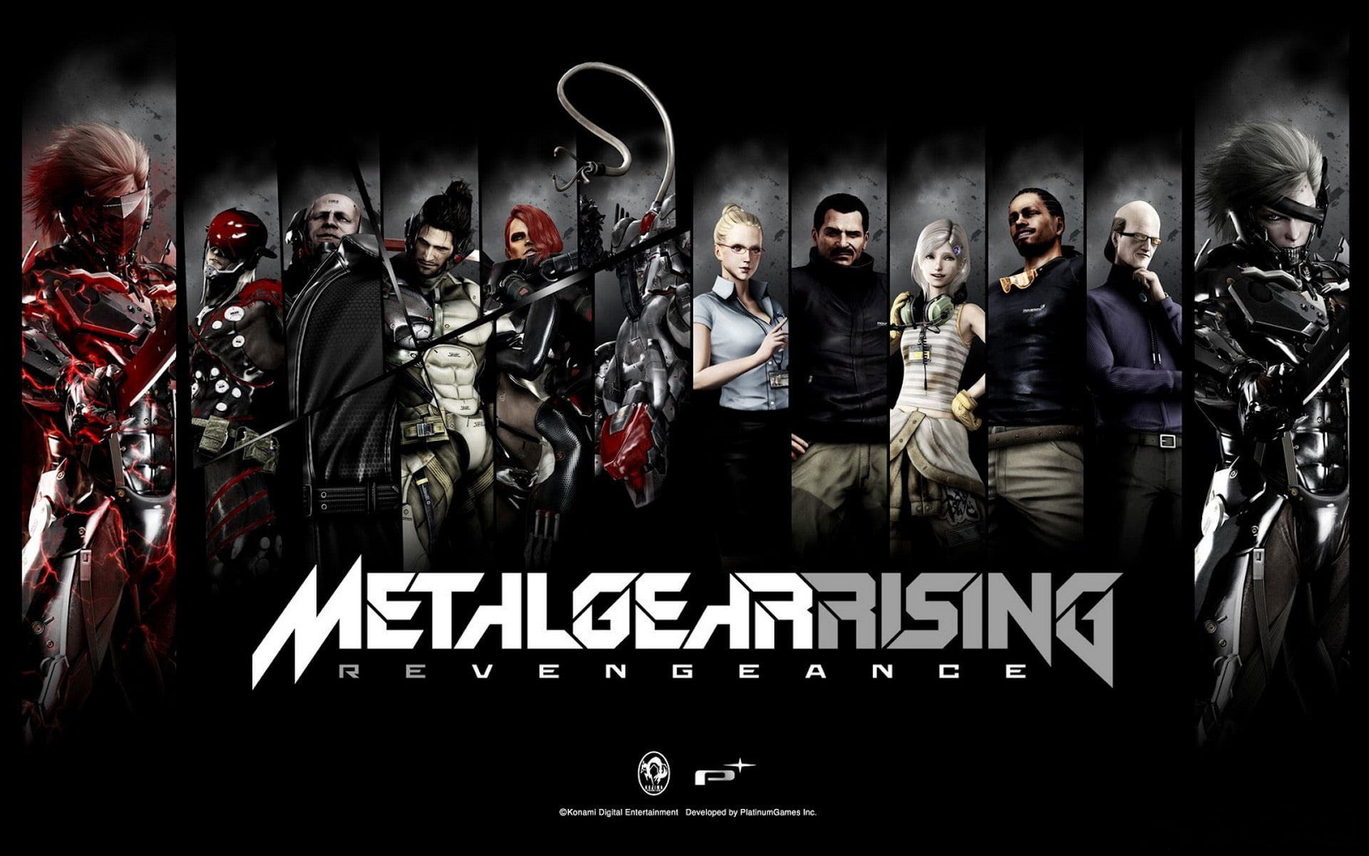 Metalgersrising wallpaper, fan art, Raiden, Sundowner, Monsoon