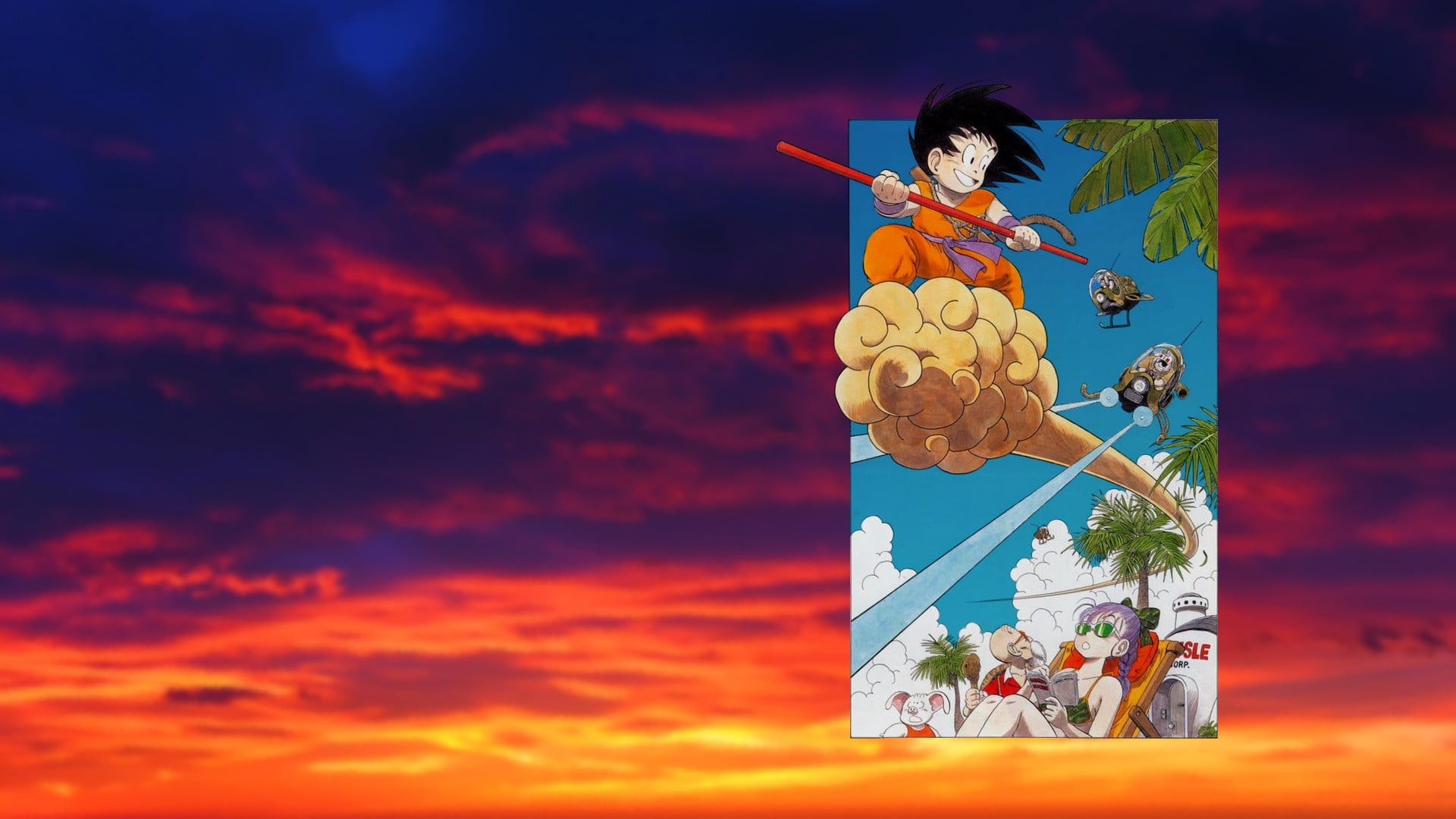 Free Download | Hd Wallpaper: Dragon Ball Z, Son Goku, Cloud - Sky