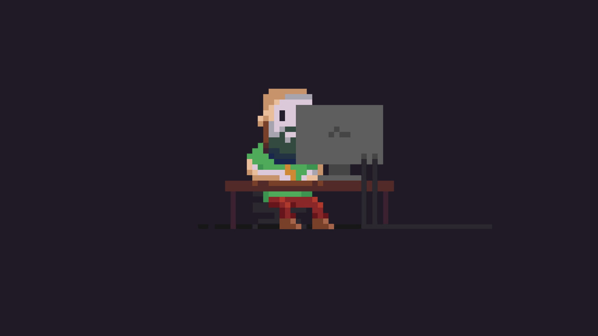 pixel art, computer, Linux, pixels, code