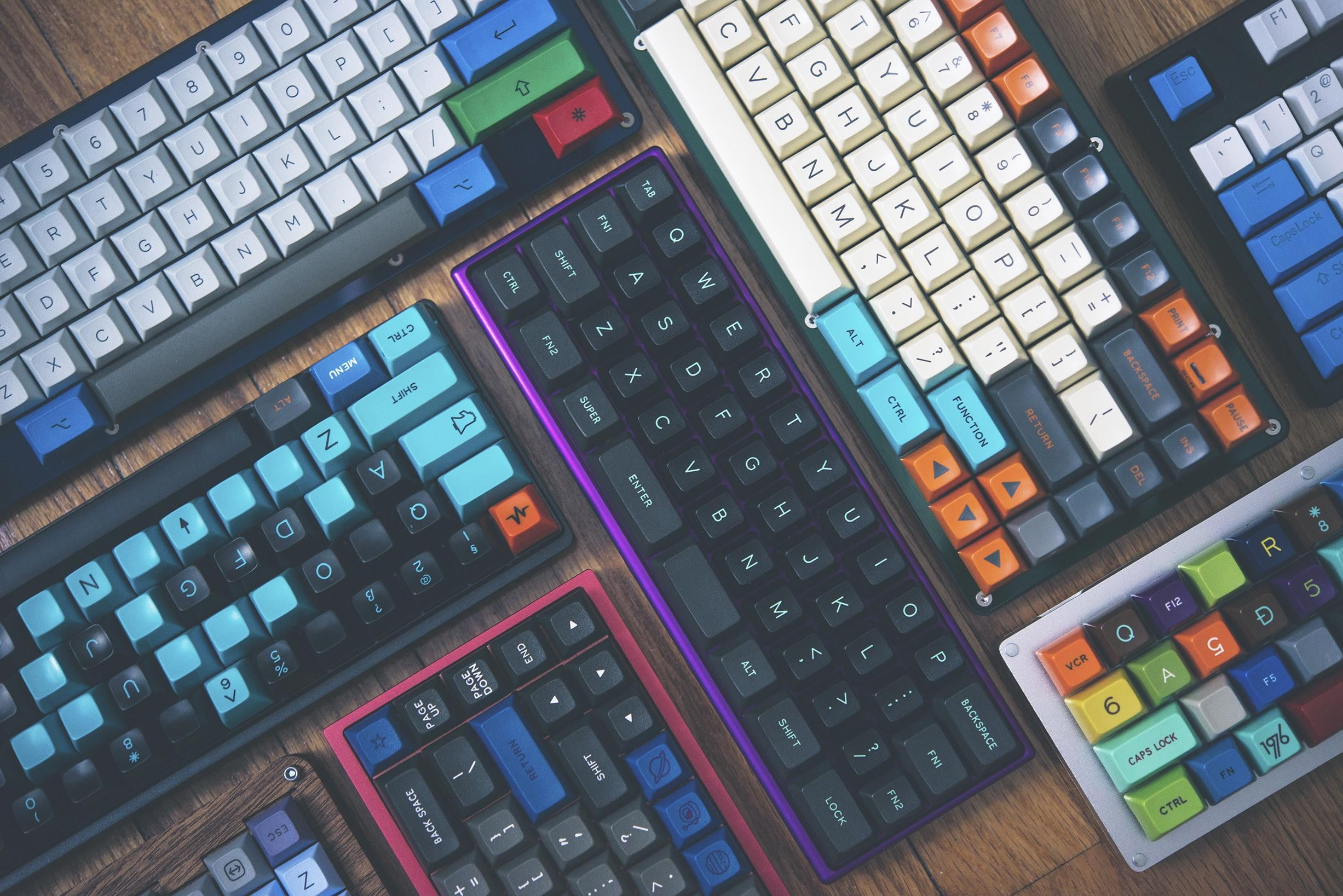 black computer keyboard, mechanical keyboard, keyboards, technology