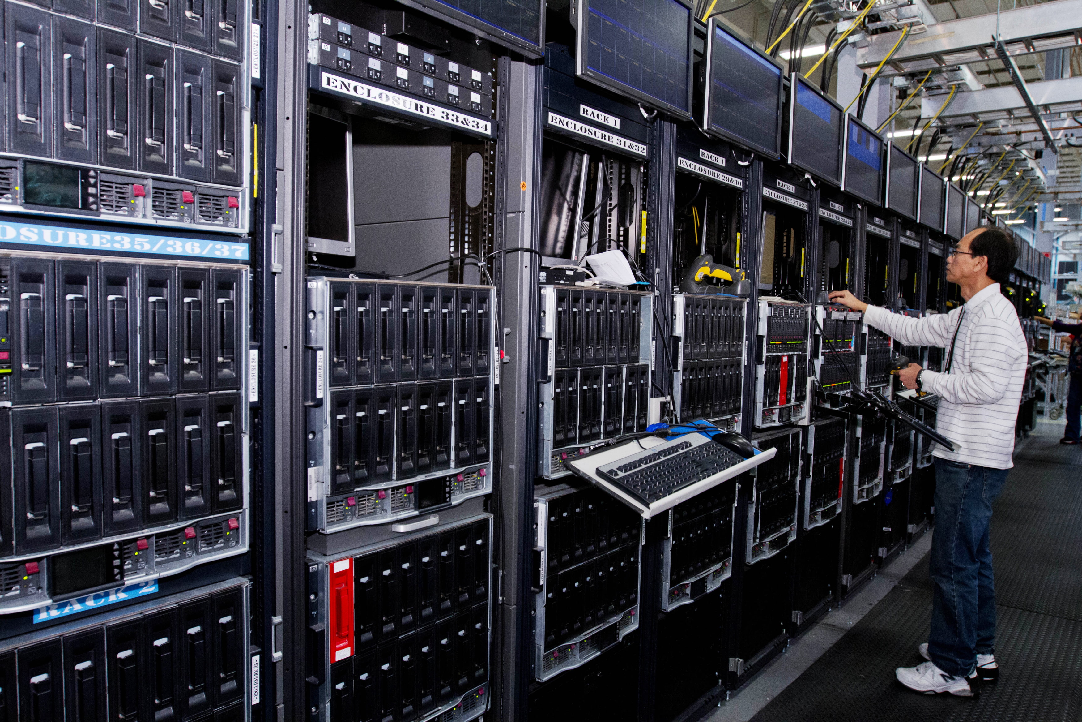 server, computers, operator
