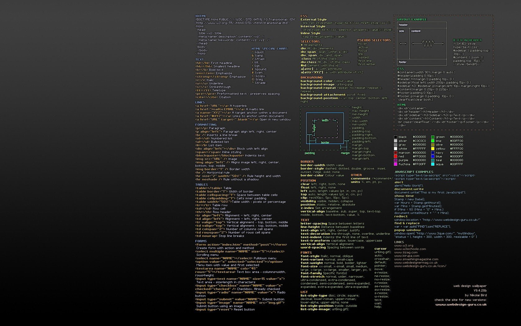programming code html css javascript web design