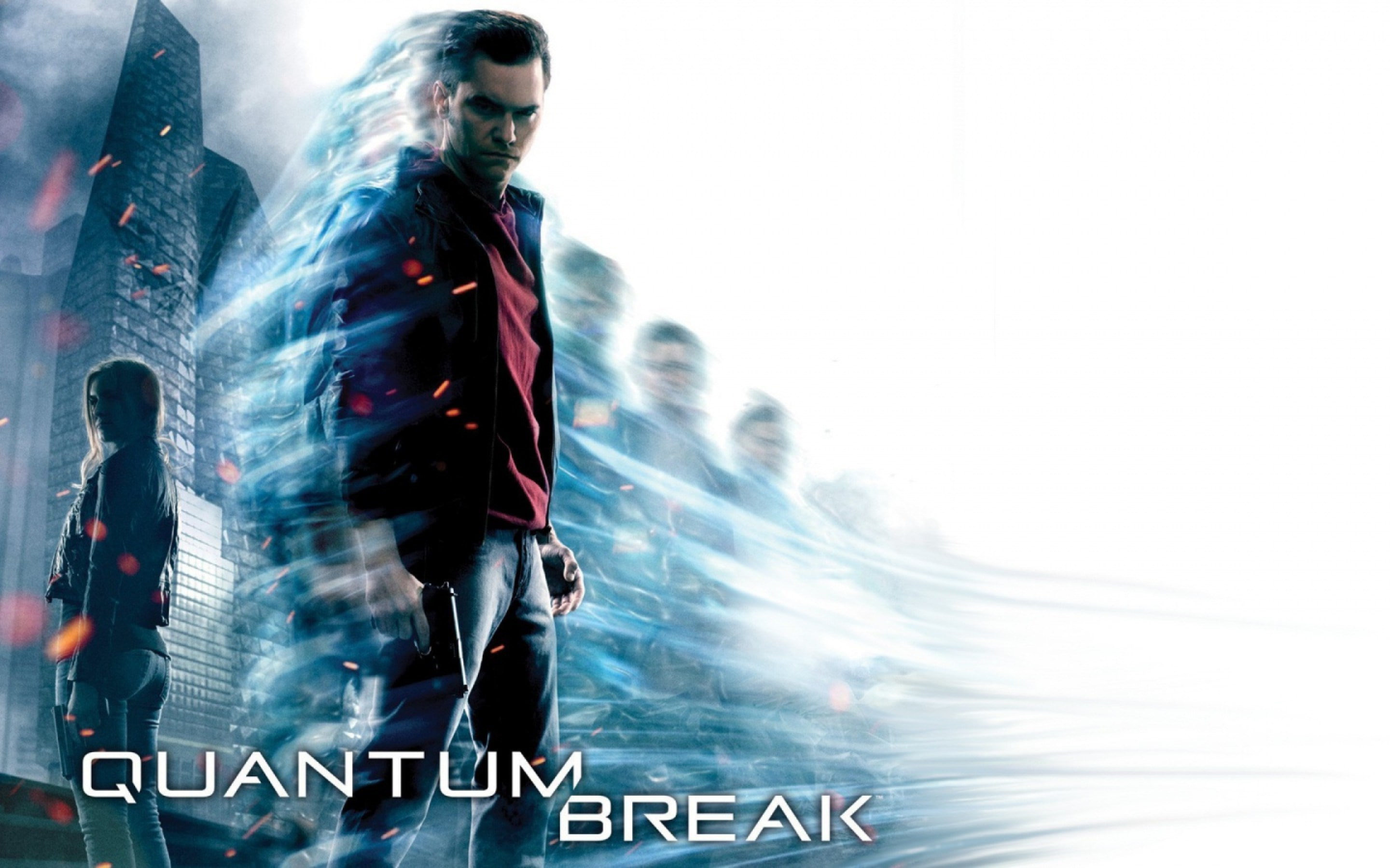 quantum break, motion, men, water, blurred motion, architecture