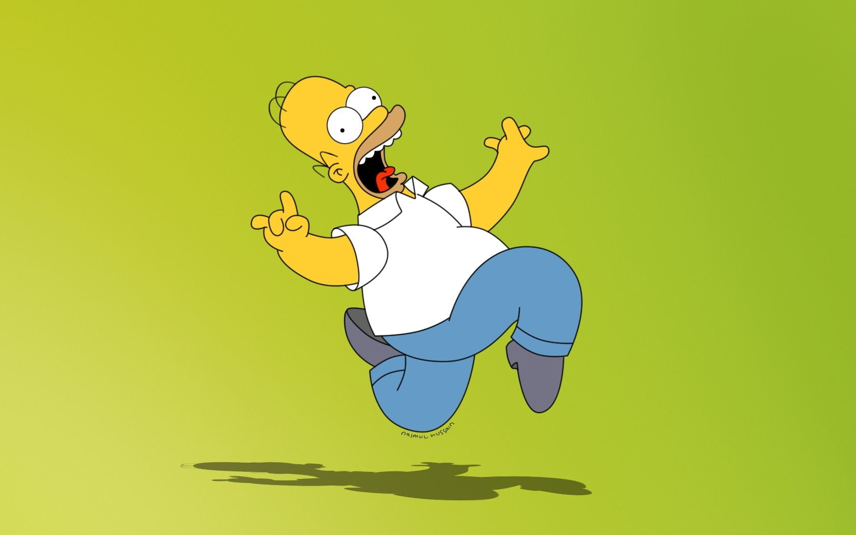 homer simpson the simpsons, colored background, people, emotion