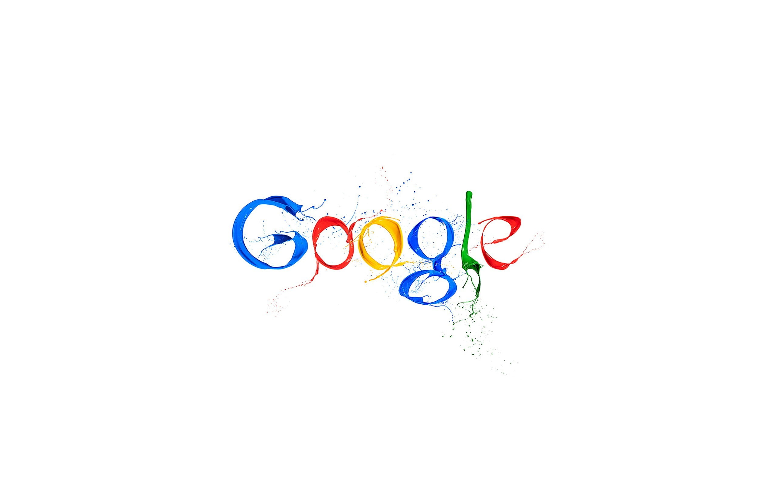 Google logo, studio shot, copy space, no people, white background