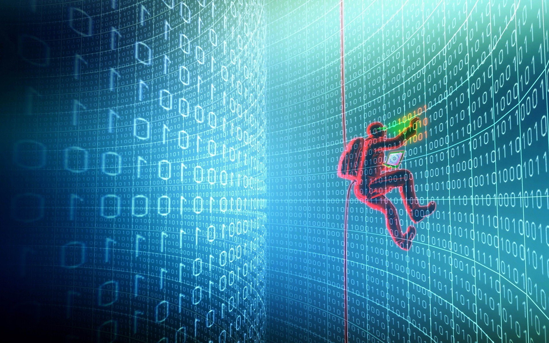 Binary, Climbing, Code, hacking, numbers, technology