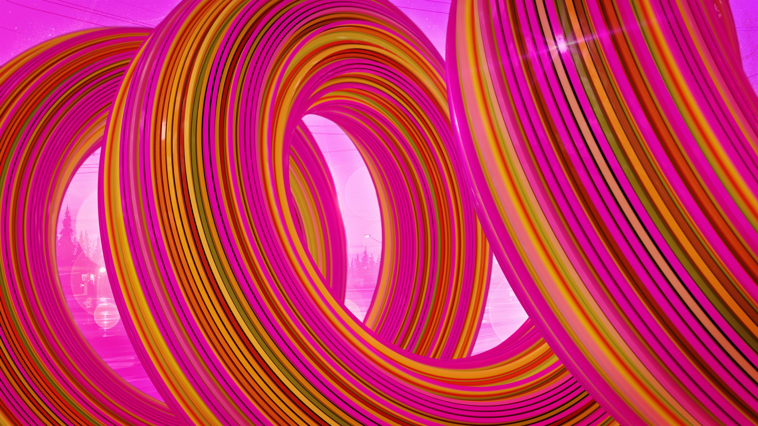 abstract, pink, Twist, brightness, spiral, multi colored, pattern